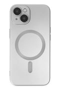 Apple iPhone 14 Plus Uyumlu Kılıf Moshi Lens Magneticsafe Silikon - Gümüş