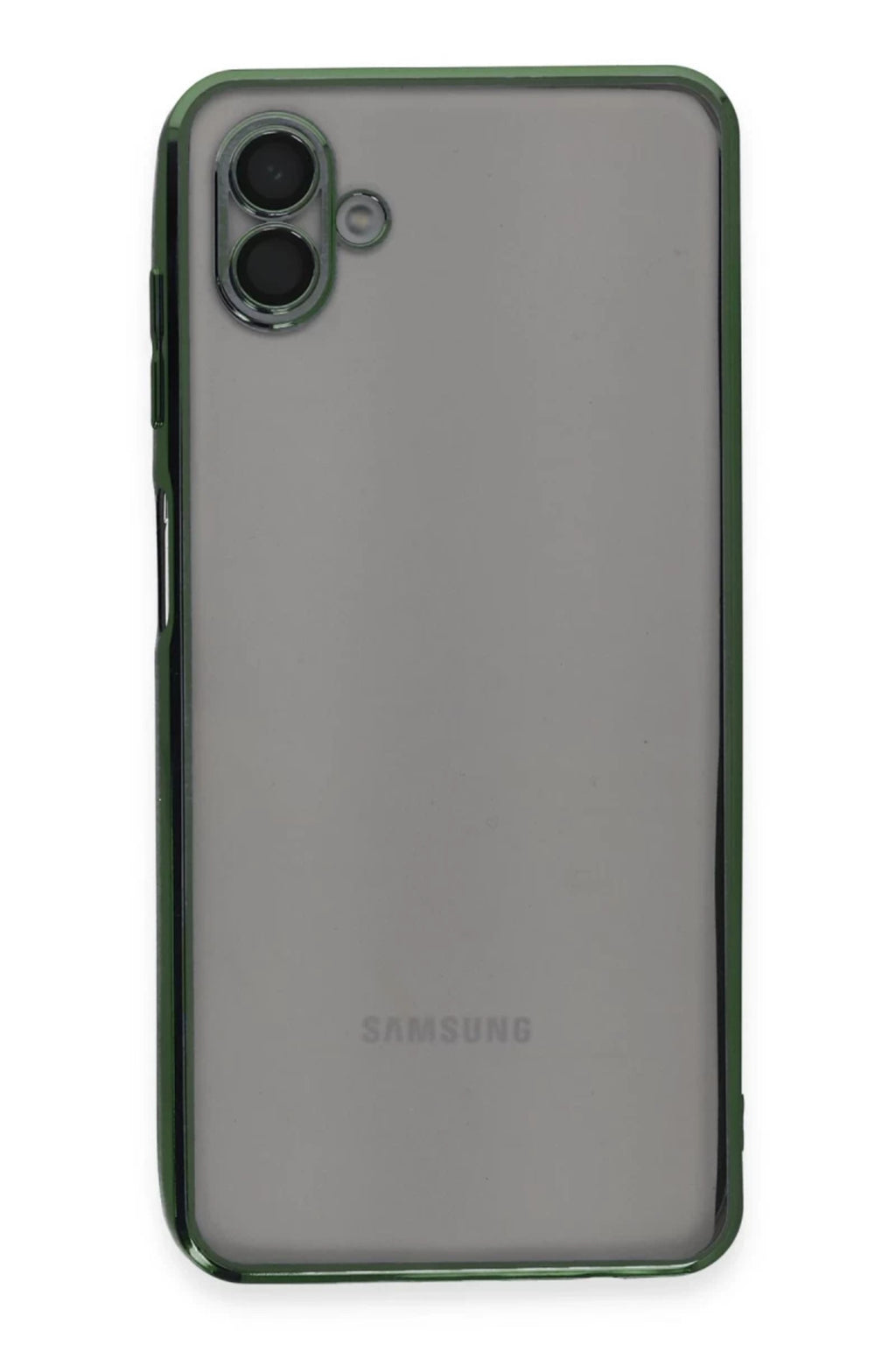 Samsung Galaxy A04 Uyumlu Kılıf Lensli Silikon - Yeşil