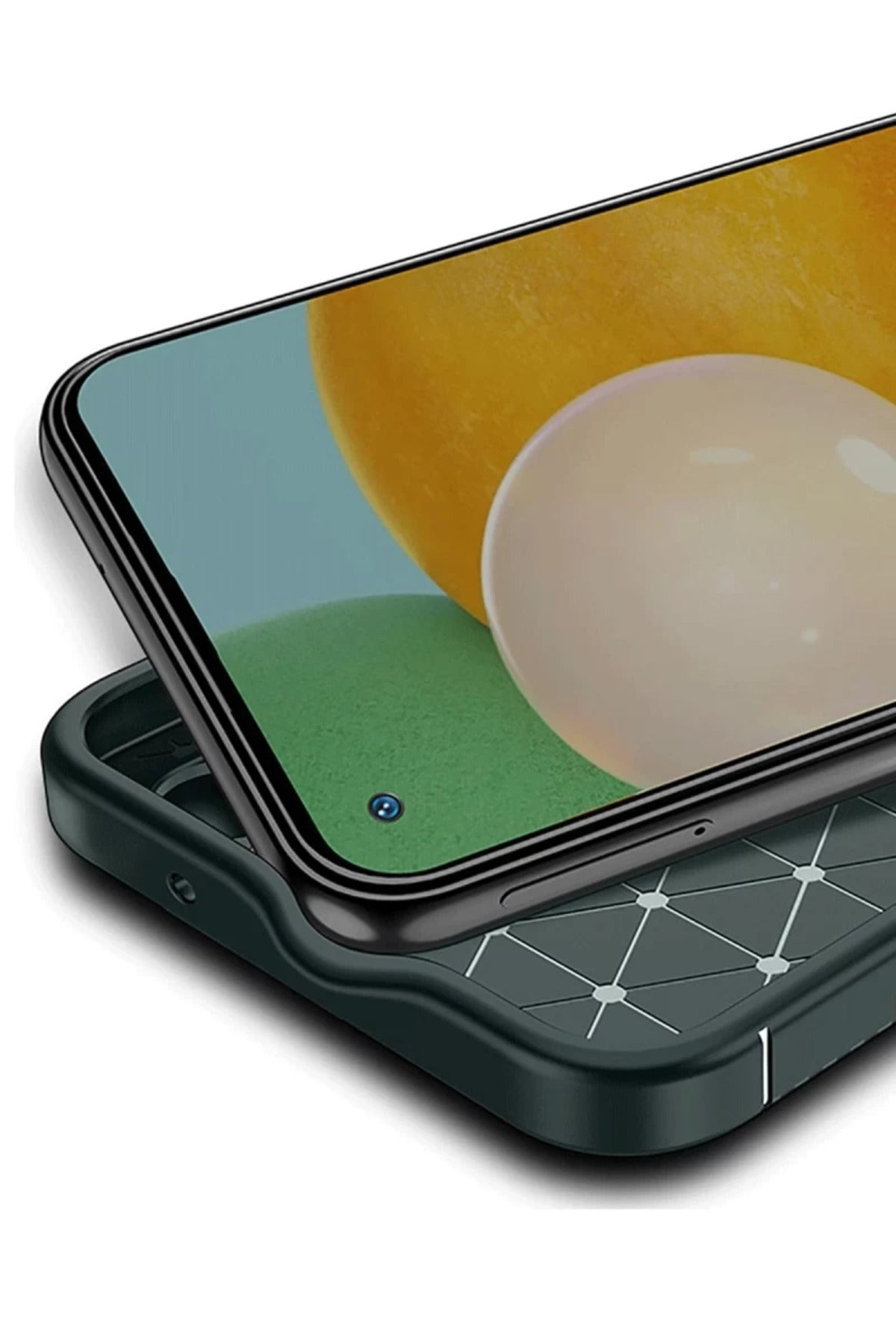 Xiaomi Poco X7 Pro Uyumlu Kılıf Auto Focus Karbon Kapak - Koyu Yeşil
