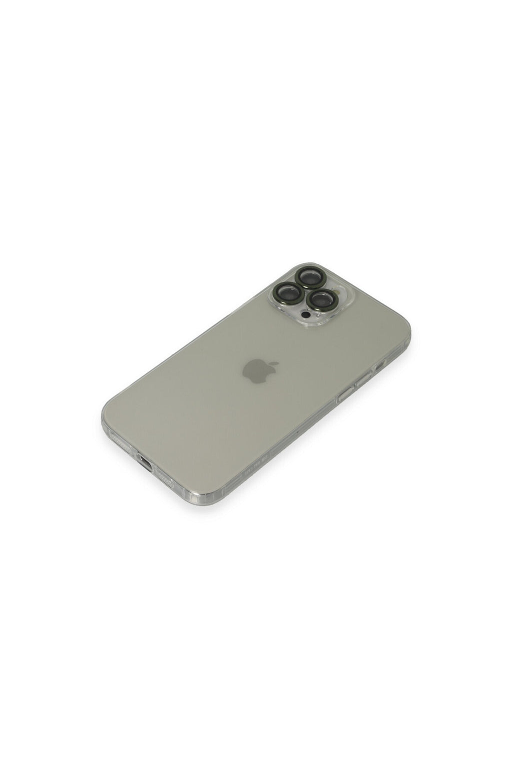 Apple iPhone 13 Pro Max Uyumlu Kılıf Luko Lens Silikon - Yeşil