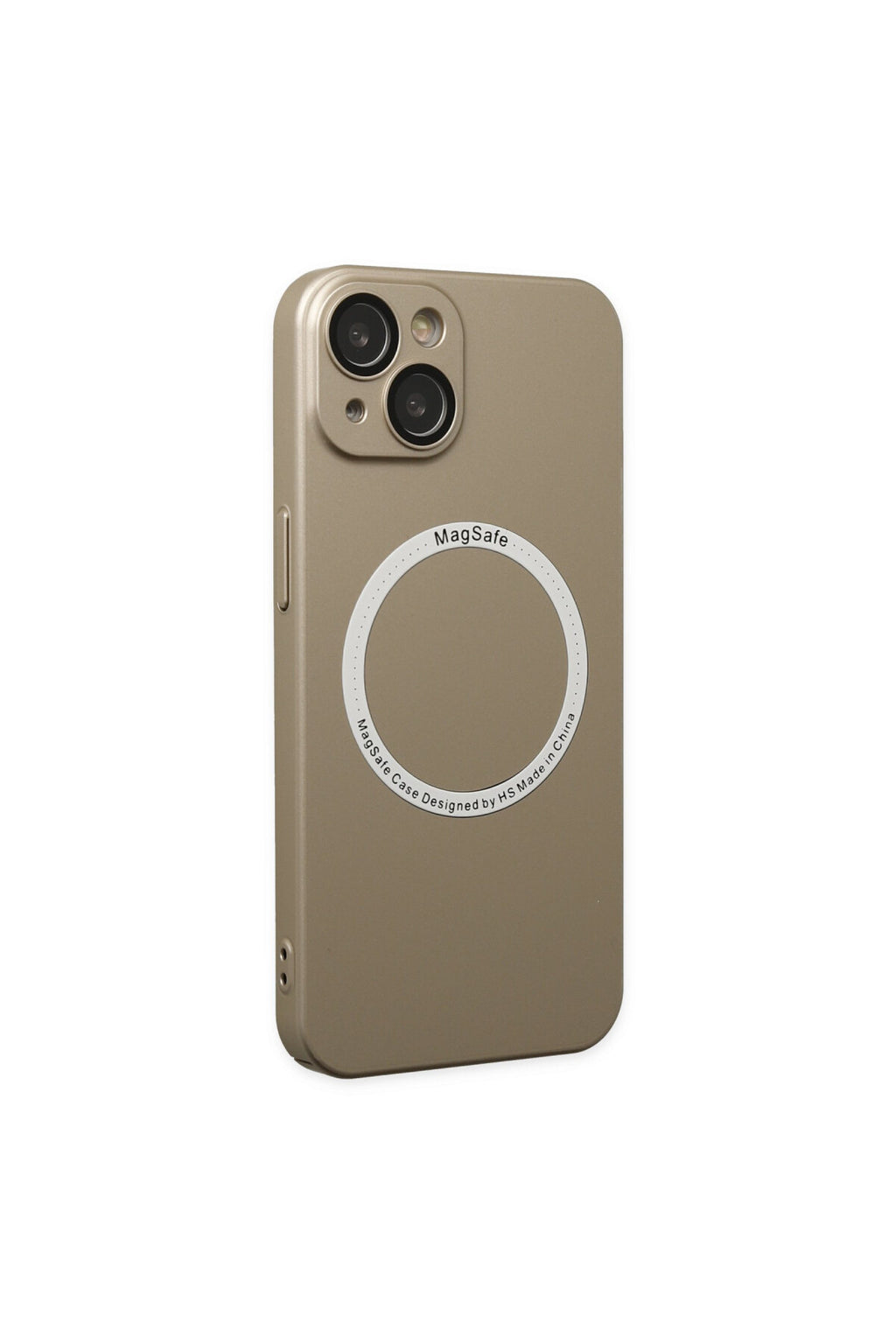 Apple iPhone 14 Plus Uyumlu Kılıf Jack Magneticsafe Lens Silikon - Gold