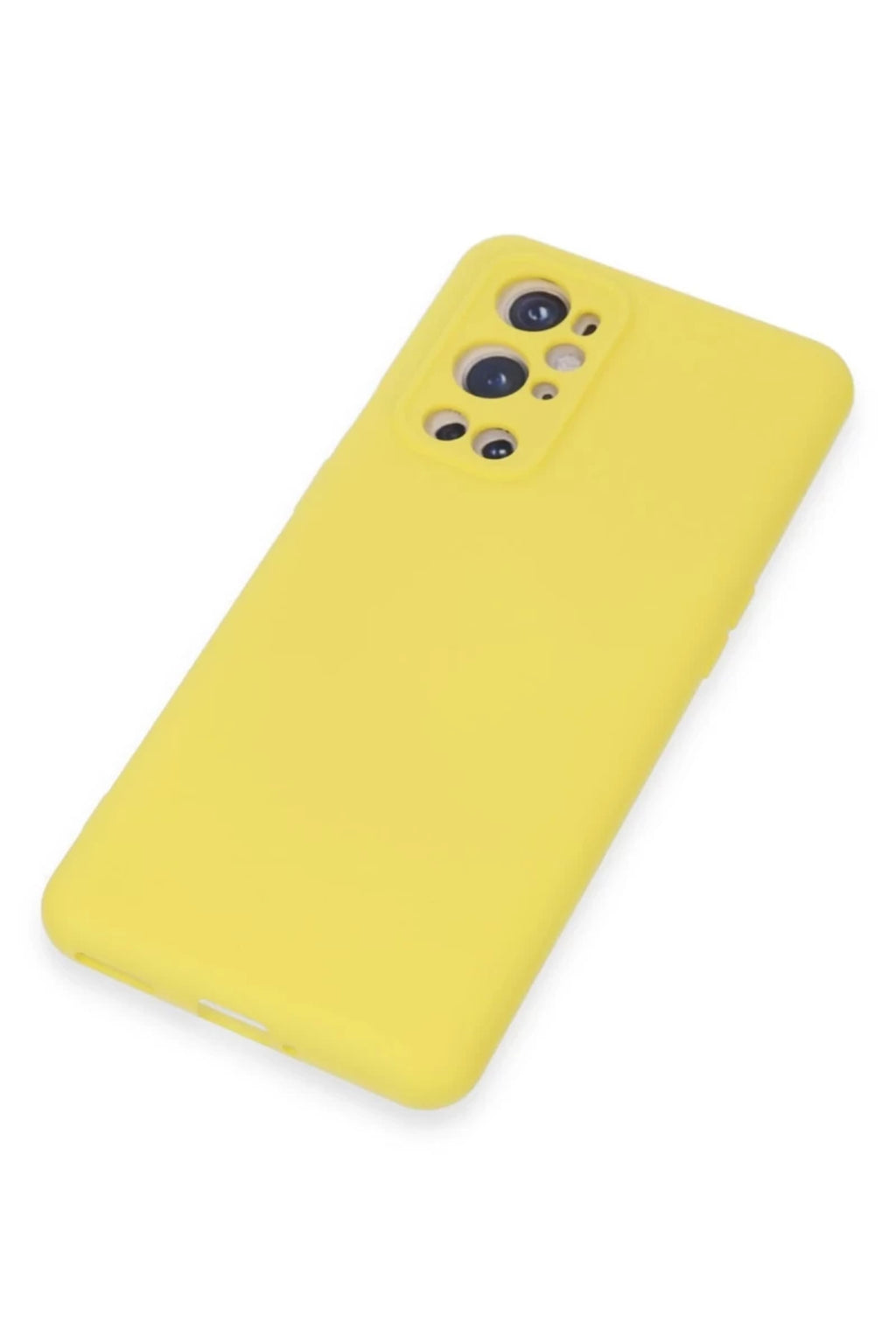 One Plus 9 Pro Kılıf Nano içi Kadife Silikon - Sarı