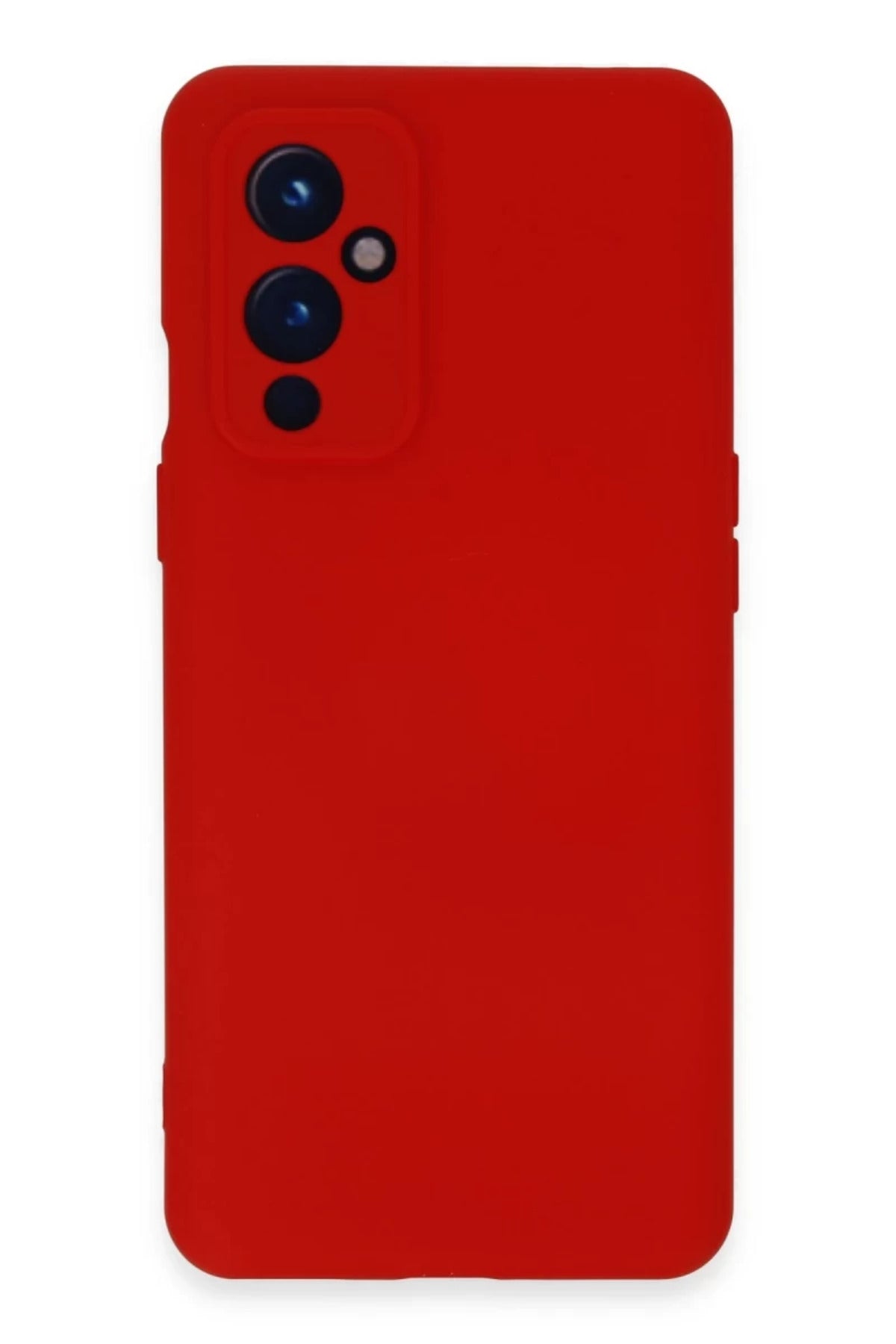 One Plus 9 Kılıf Nano içi Kadife Silikon - Kırmızı