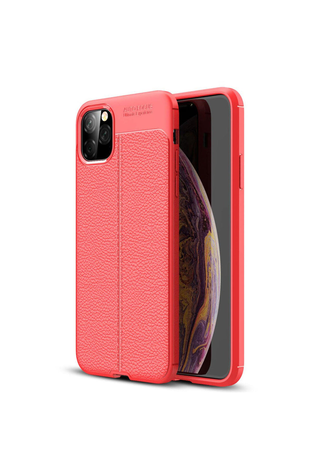 Apple iPhone 11 Pro Max Uyumlu Kılıf Auto Focus Kapak - Kırmızı