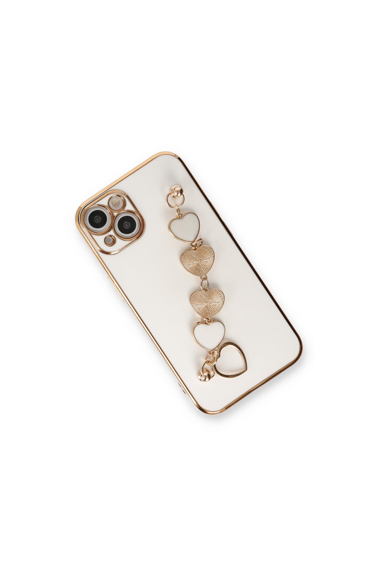 Apple iPhone 14 Uyumlu Kılıf Esila Silikon - Beyaz