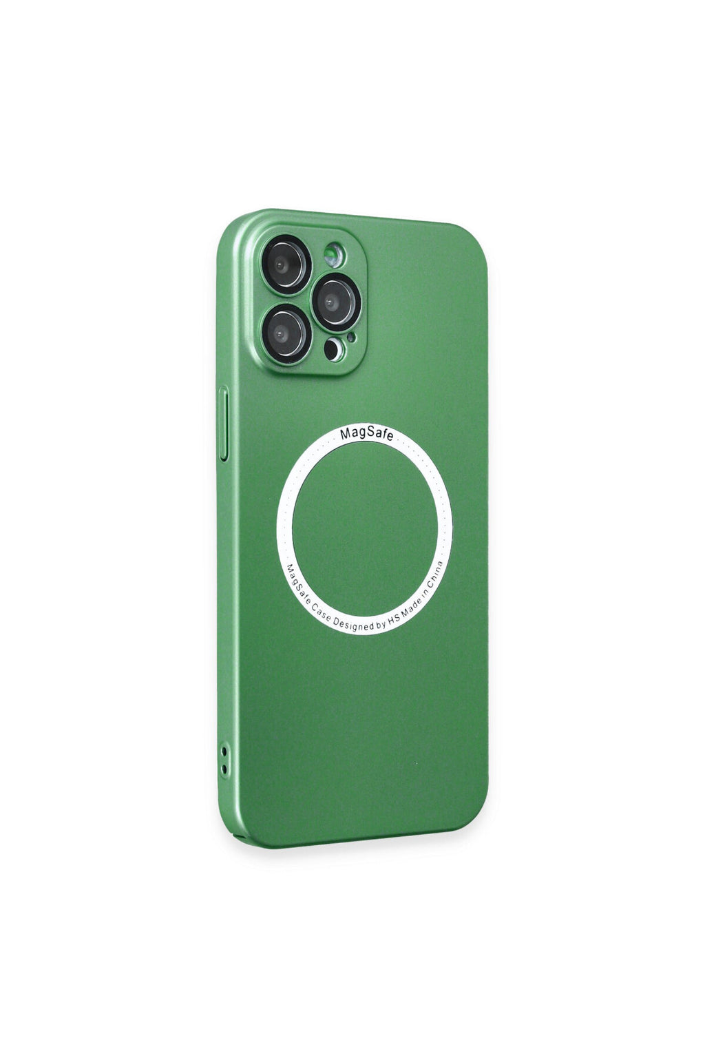 Apple iPhone 12 Pro Uyumlu Kılıf Jack Magneticsafe Lens Silikon - Yeşil
