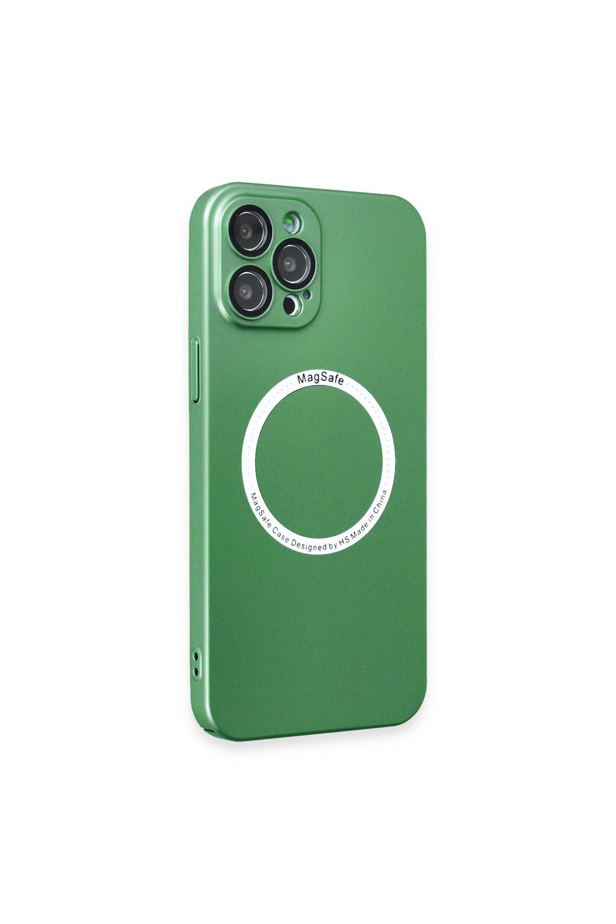 Apple iPhone 12 Pro Uyumlu Kılıf Jack Magneticsafe Lens Silikon - Yeşil