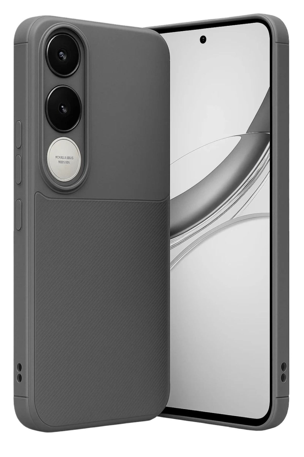 Vivo V50 Lite 4G Uyumlu Auto Focus Karbon Kapak - Gri