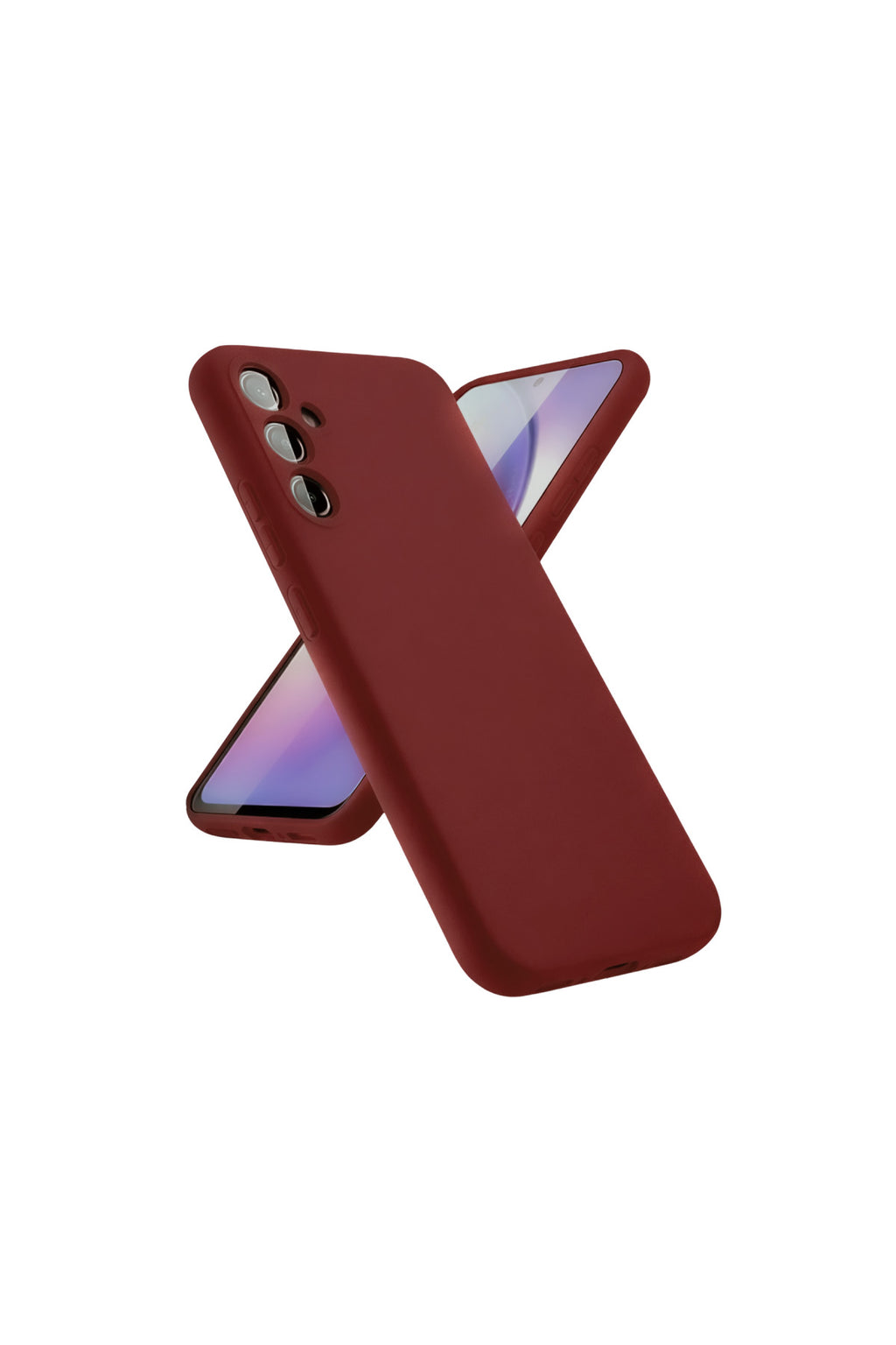 Samsung Galaxy A24 4G Uyumlu Kılıf First Silikon - Bordo