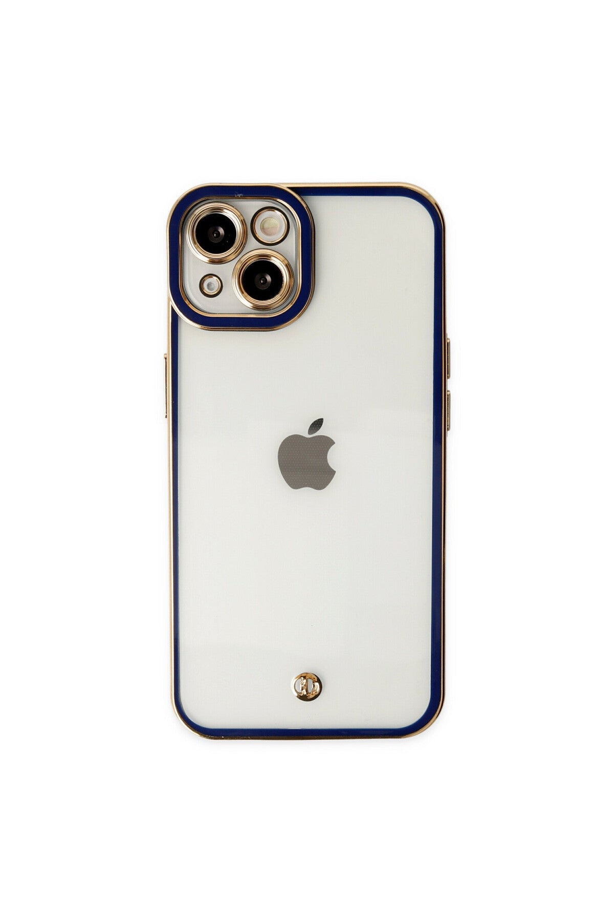 Apple iPhone 14 Plus Uyumlu Kılıf Liva Lens Silikon - Mavi