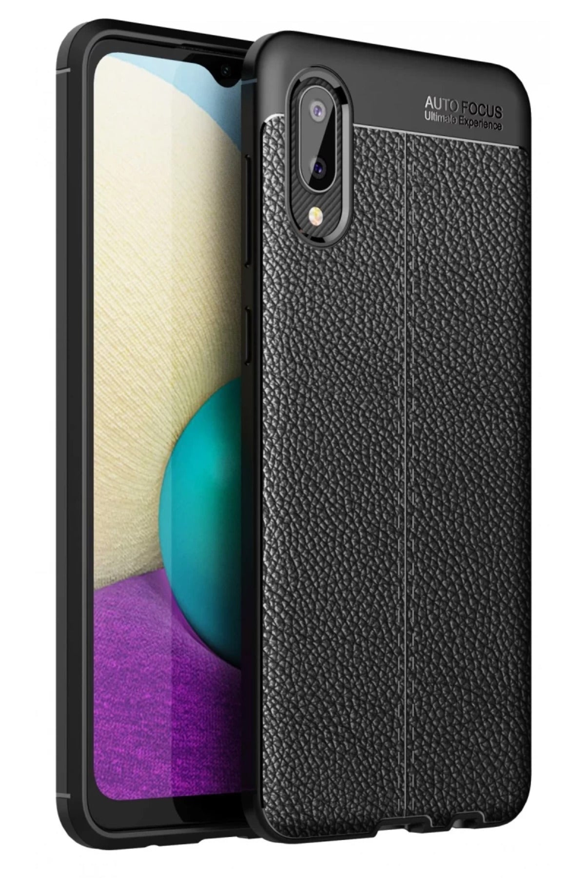 Samsung Galaxy A02 Uyumlu Kılıf Auto Focus Kapak - Siyah