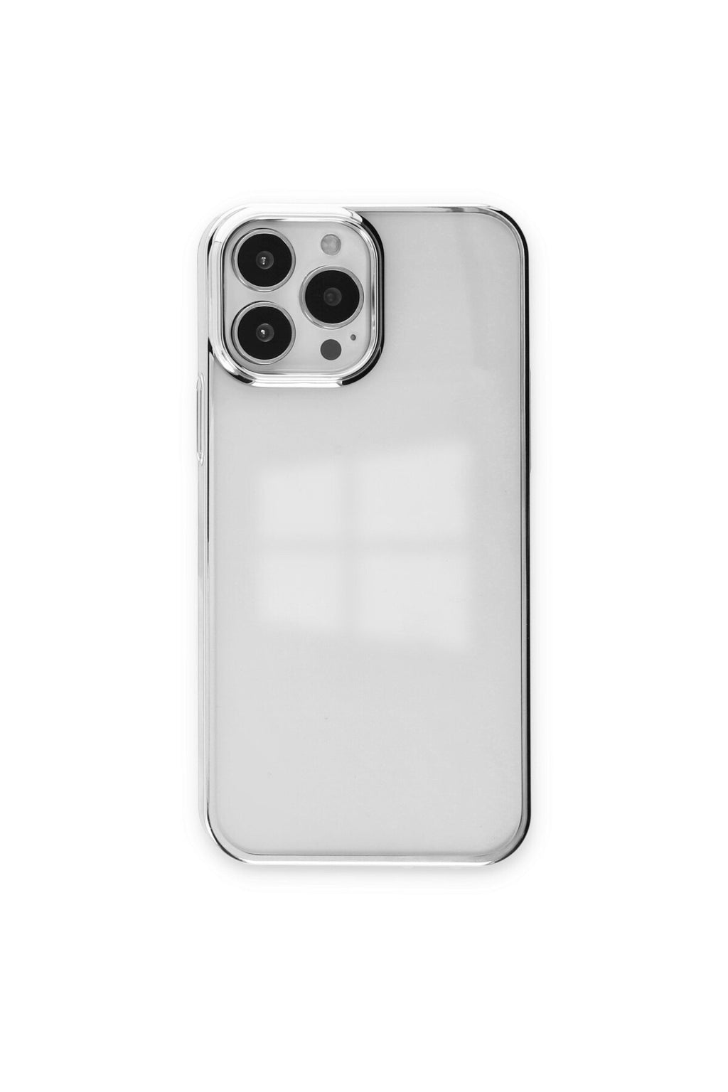 Apple iPhone 14 Pro Max Uyumlu Kılıf Element Silikon - Gümüş