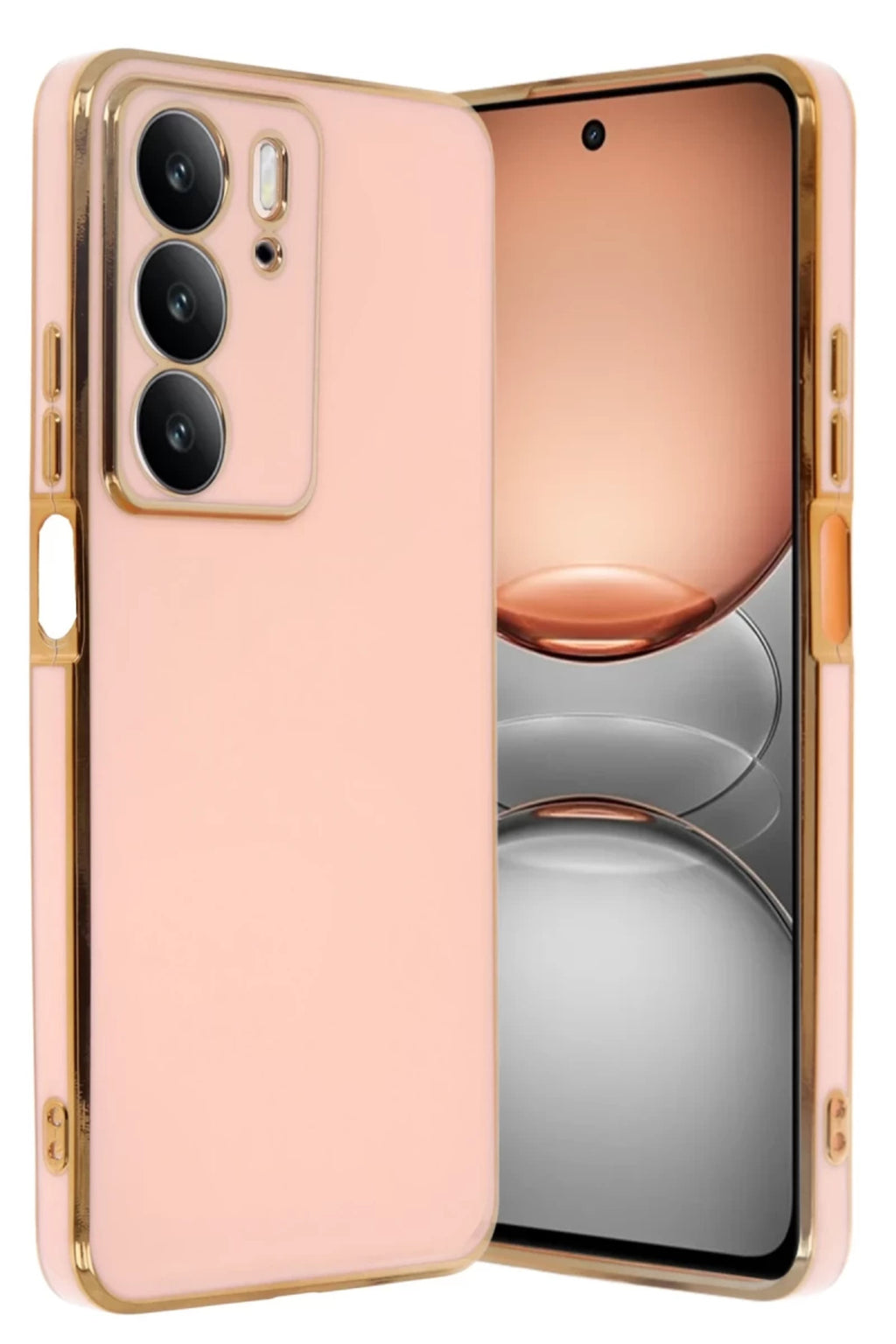 Realme C75 4G Uyumlu Kılıf Volet Silikon - Pembe