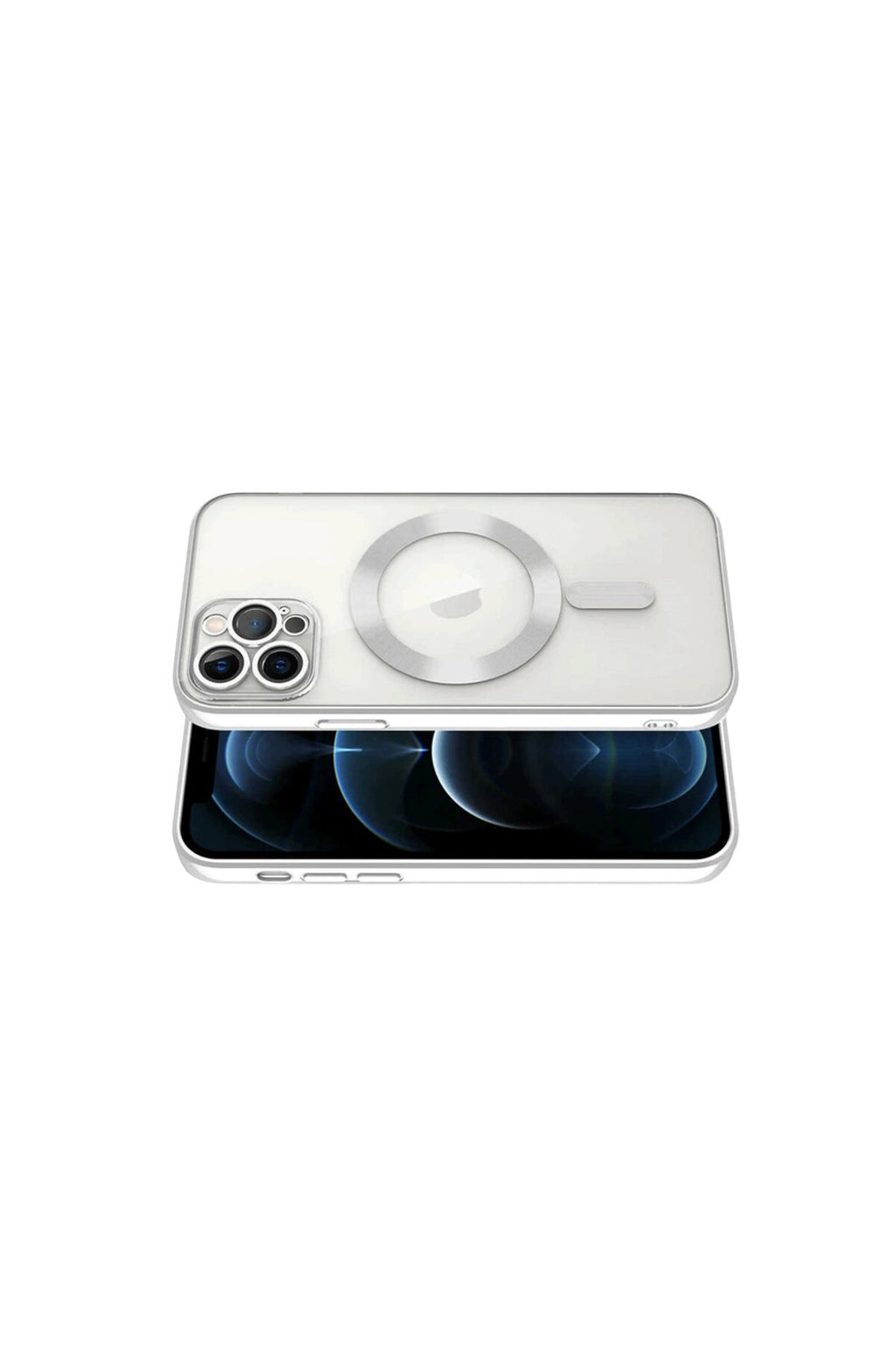 Apple iPhone 13 Pro Uyumlu Kılıf Kross Magneticsafe Kapak - Gümüş