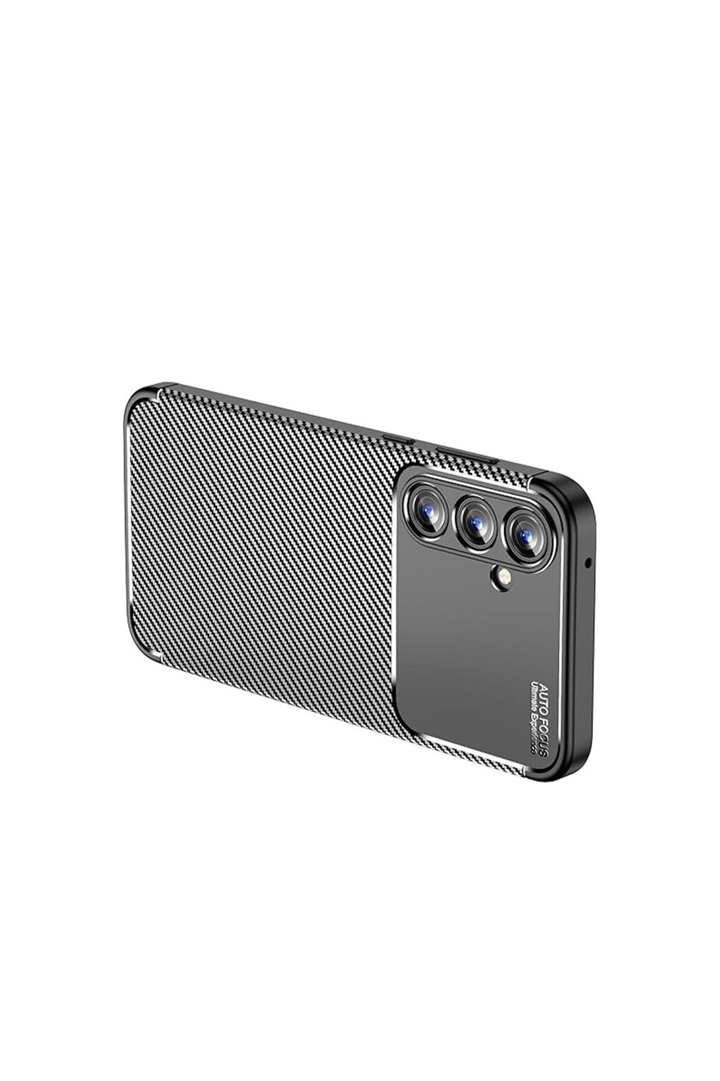 Samsung Galaxy A15 4G Uyumlu Kılıf Auto Focus Karbon Kapak - Siyah