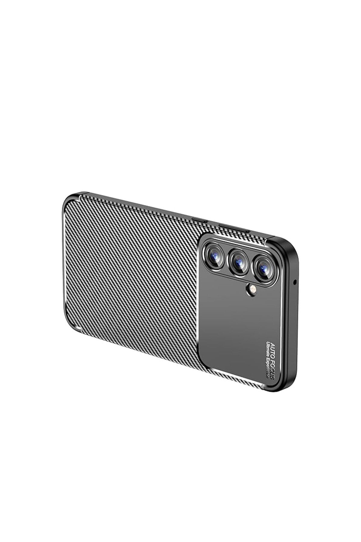 Samsung Galaxy A15 4G Uyumlu Kılıf Auto Focus Karbon Kapak - Siyah