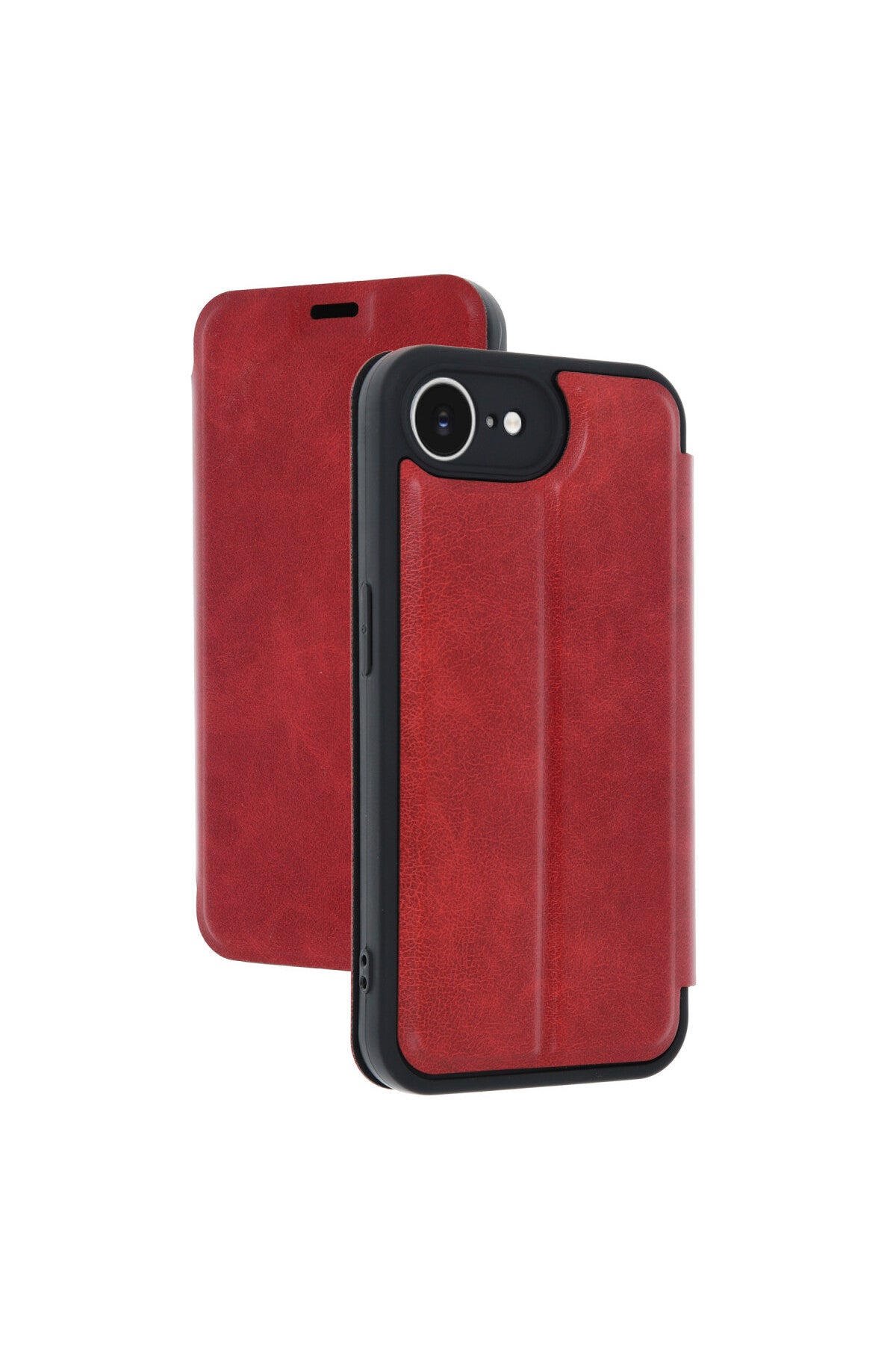 Apple iPhone 16E Uyumlu Kılıf Flip Cover - Kırmızı