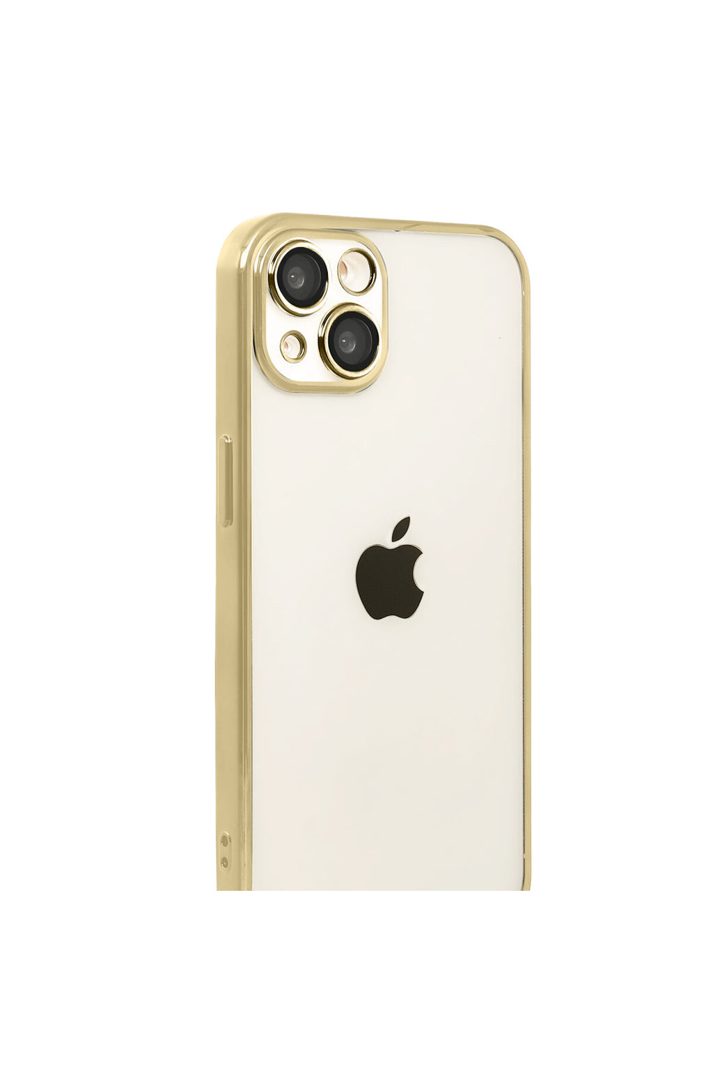 Apple iPhone 15 Uyumlu Lensli Silikon - Gold