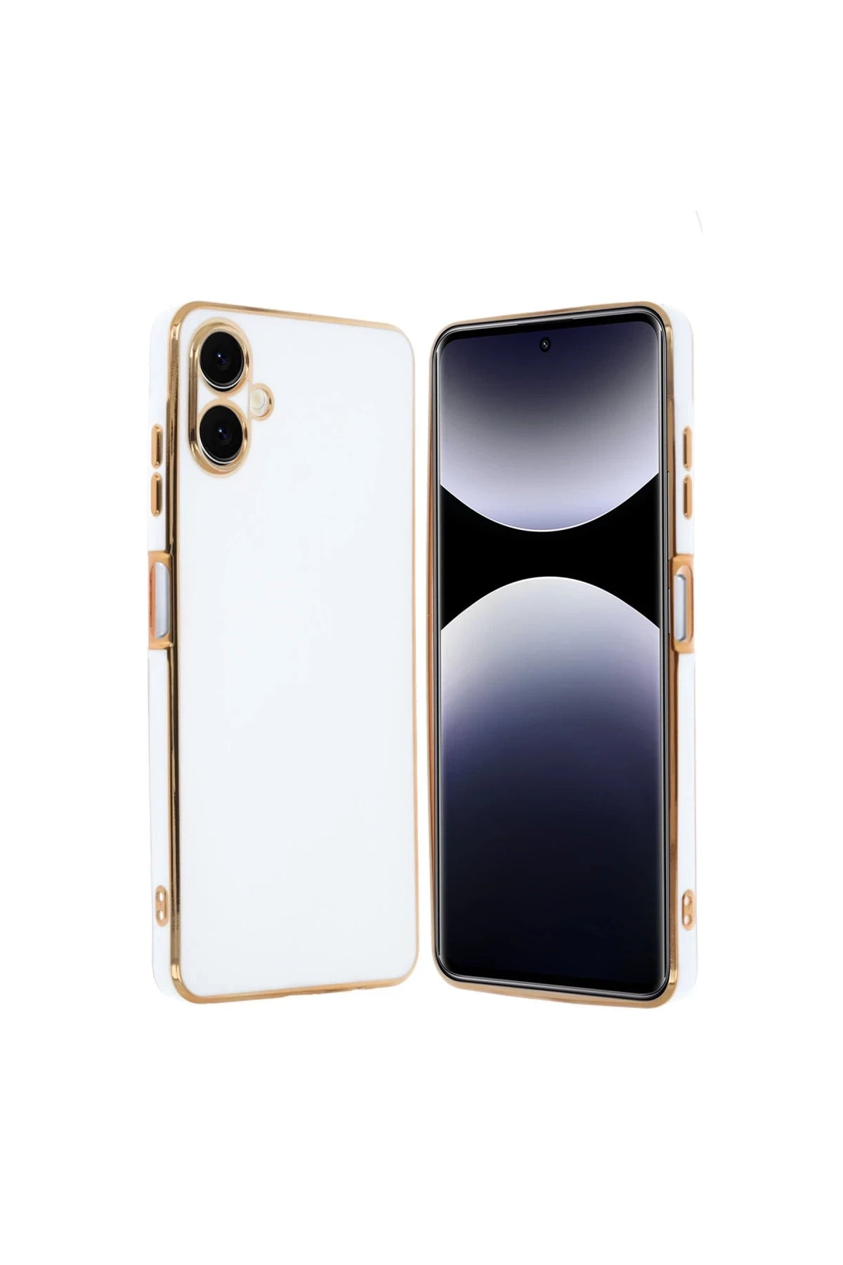 Samsung Galaxy A06 Uyumlu Kılıf Volet Silikon - Beyaz
