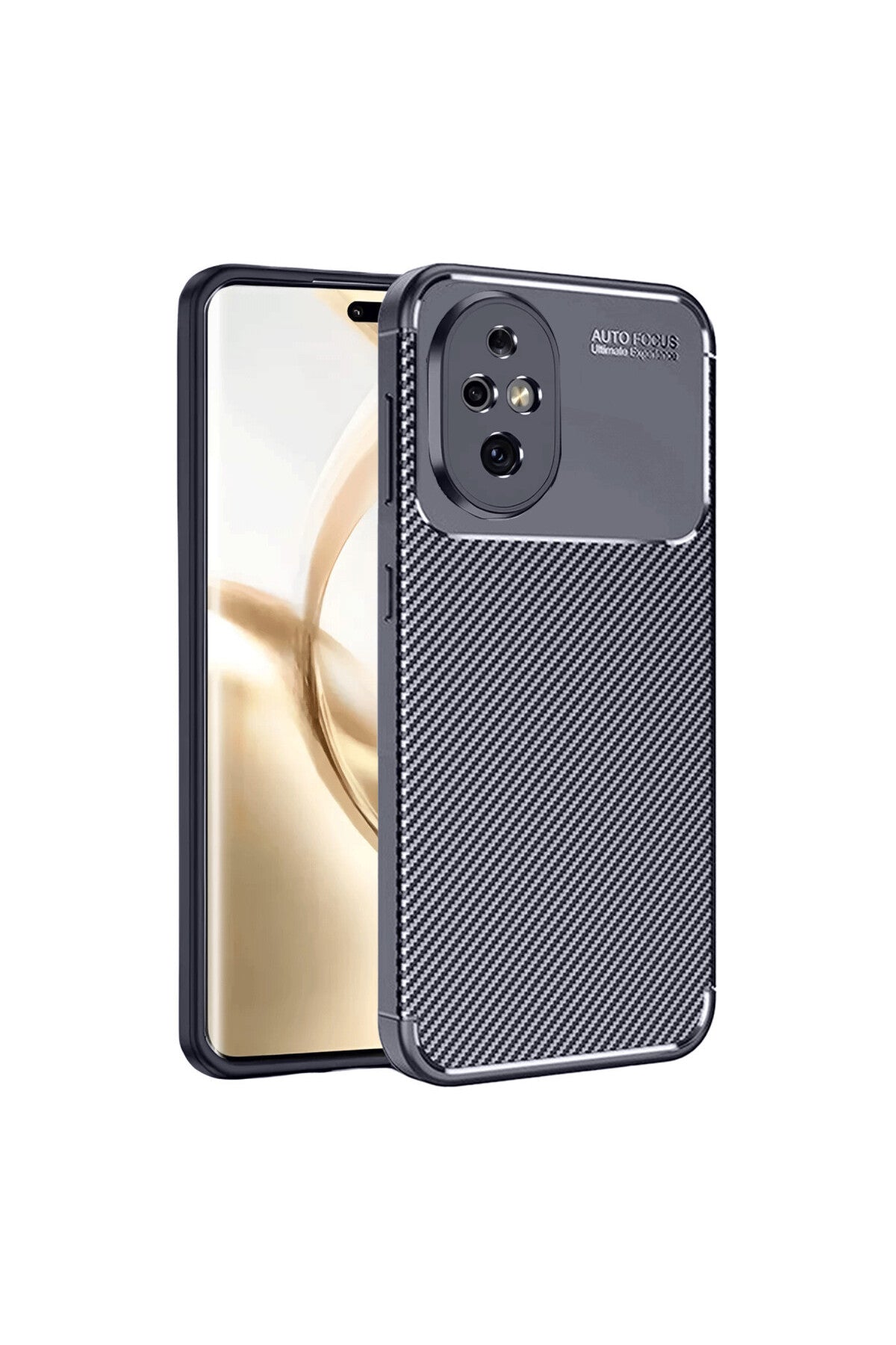 Honor 200 Uyumlu Kılıf Auto Focus Karbon Kapak - Lacivert