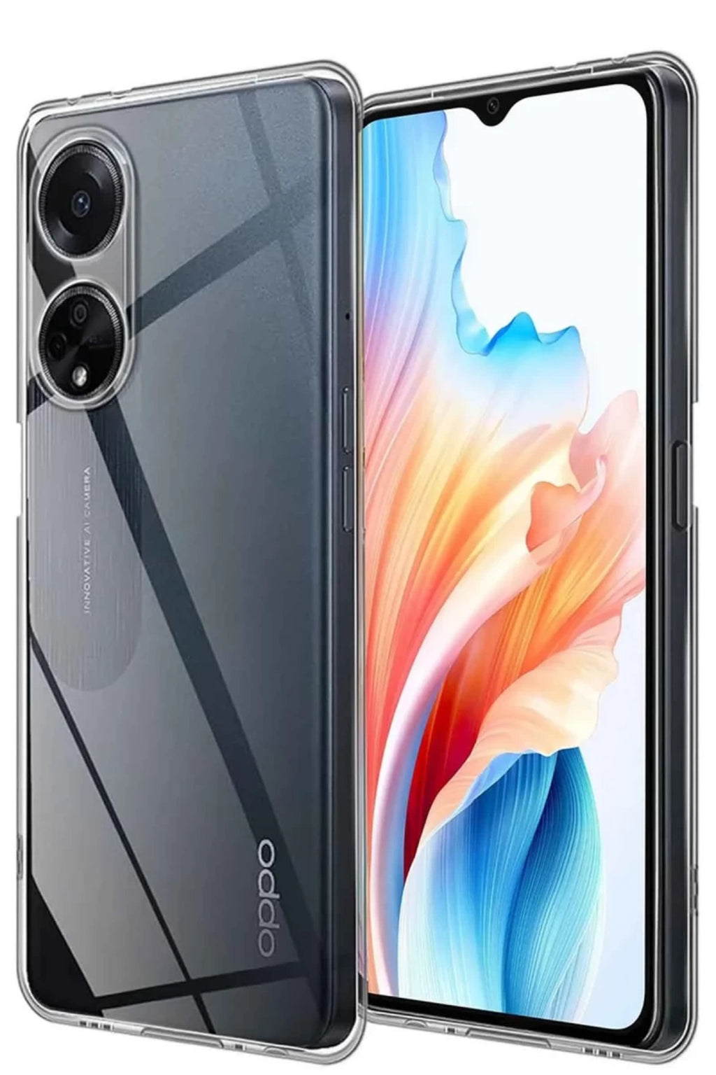 Oppo A38 Uyumlu Kılıf Lüx Şeffaf Silikon