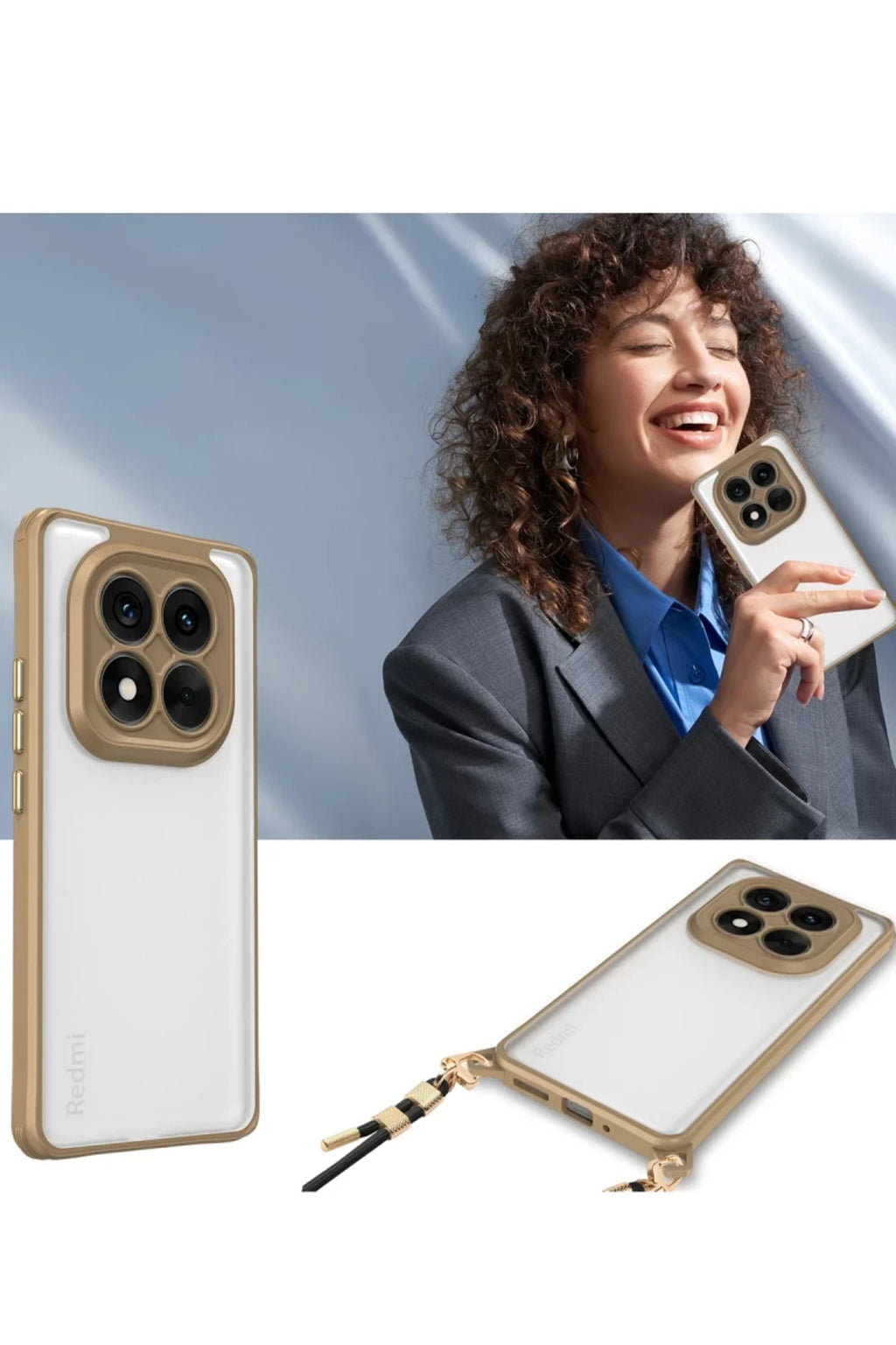 Xiaomi Redmi Note 14 Pro Plus Uyumlu Kılıf Penta Silikon Kılıf - Çöl Titanyum