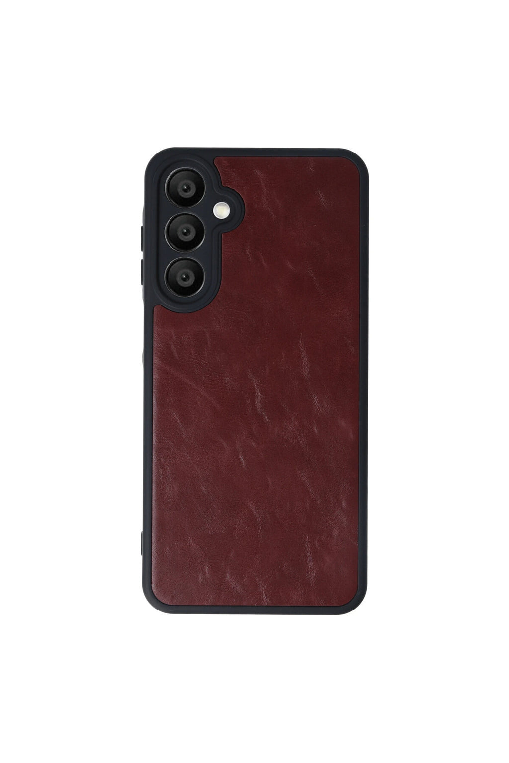Samsung Galaxy A55 5G Uyumlu Kılıf Aras Deri Kapak - Bordo