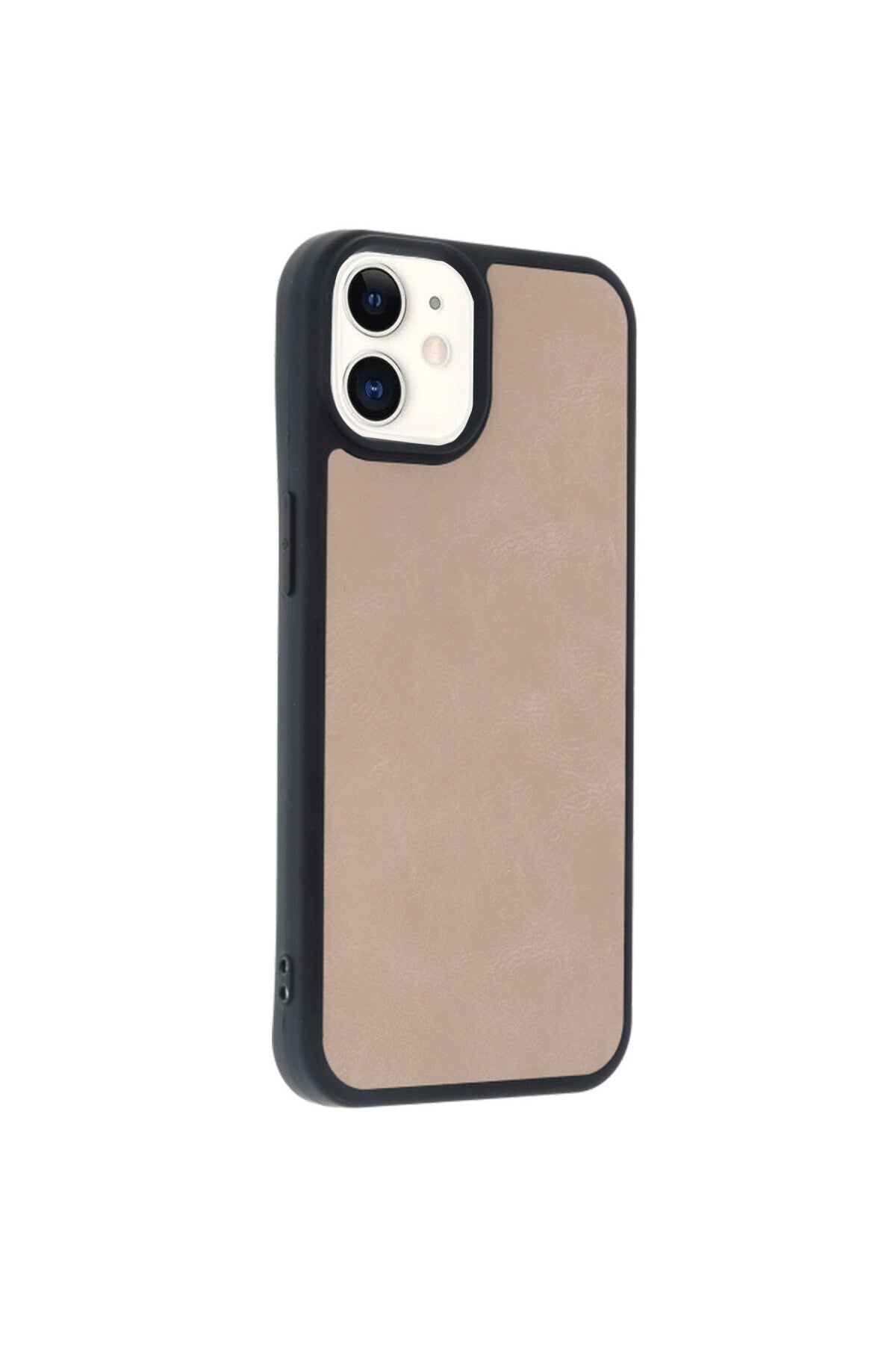 Apple iPhone 11 Uyumlu Kılıf Aras Deri Kapak - Pudra