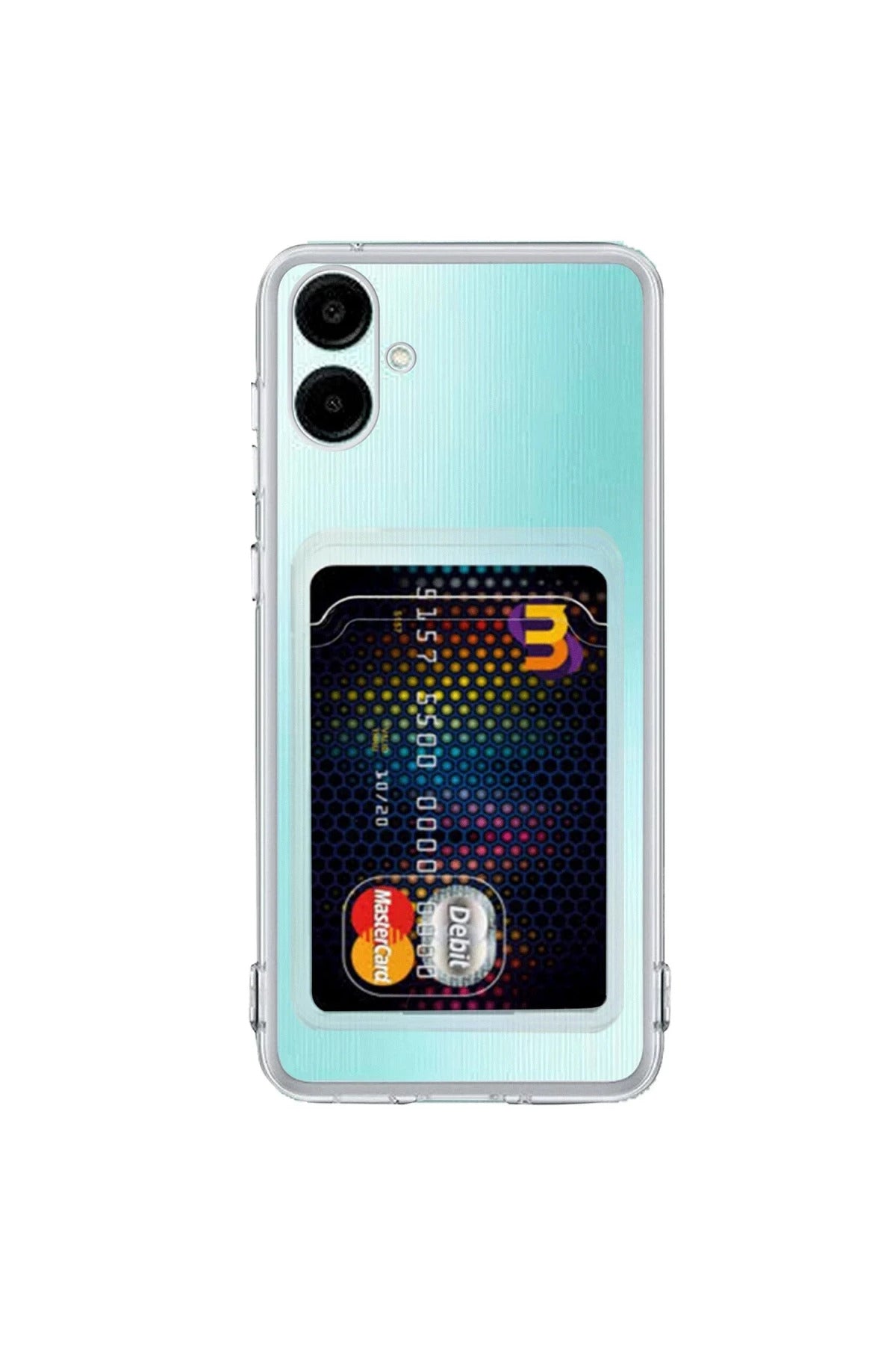 Samsung Galaxy A06 Uyumlu Kılıf Kart Şeffaf Silikon - Şeffaf