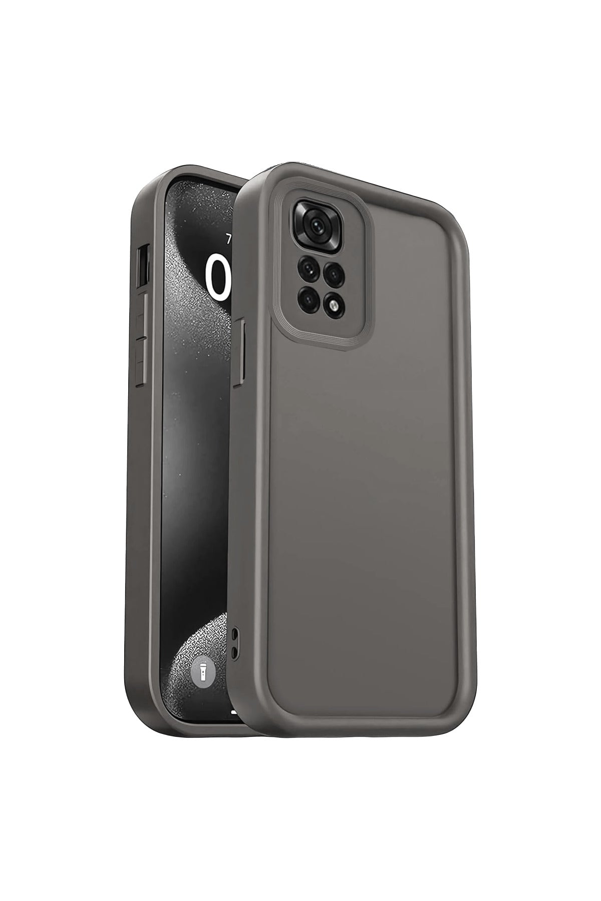 Xiaomi Redmi 10 2022 Uyumlu Kılıf Viera Silikon - Gri