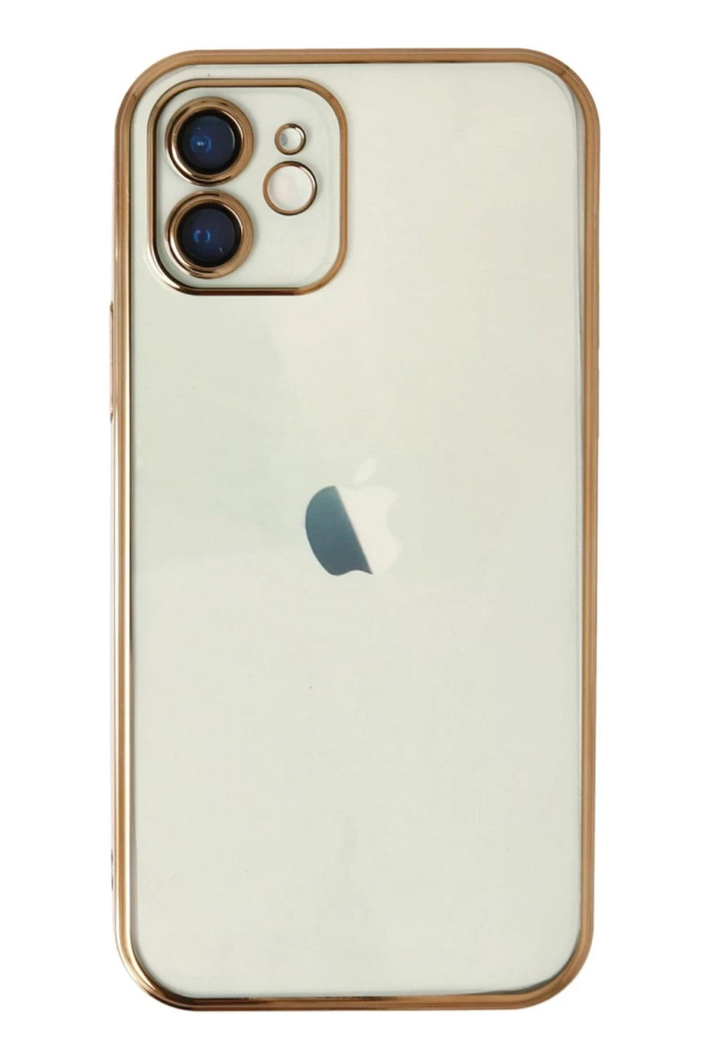 Apple iPhone 11 Uyumlu Kılıf Lensli Silikon - Gold