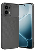 Oppo A6 Pro 4G Uyumlu Auto Focus Karbon Kapak - Gri