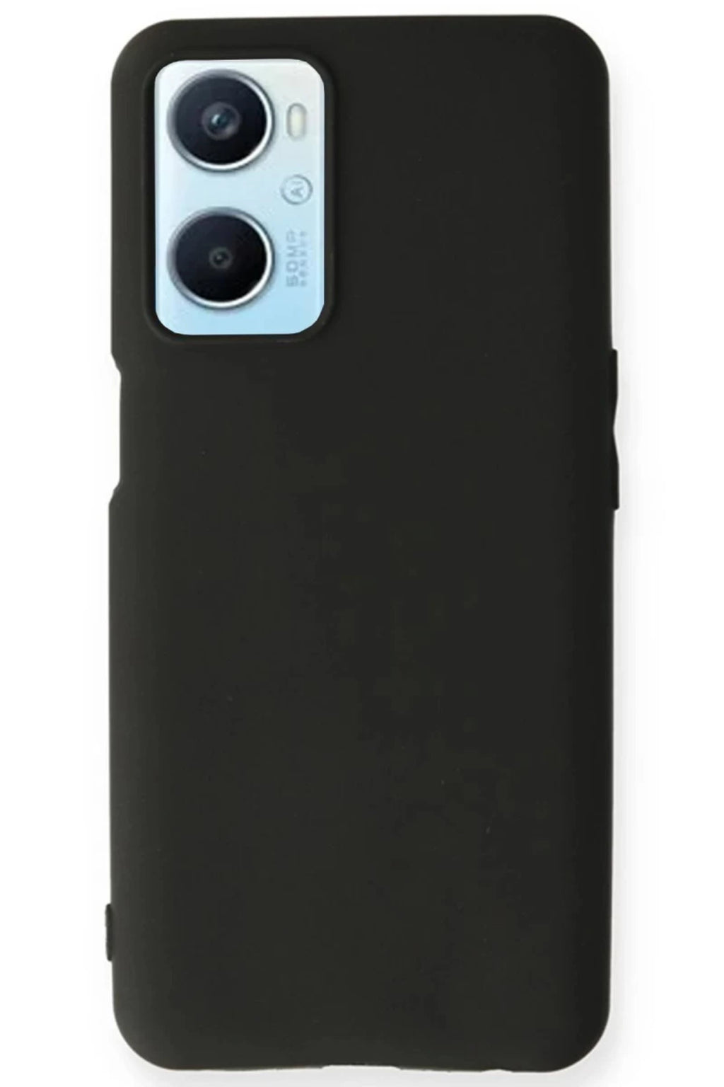 Oppo A96 Uyumlu Kılıf First Silikon - Siyah