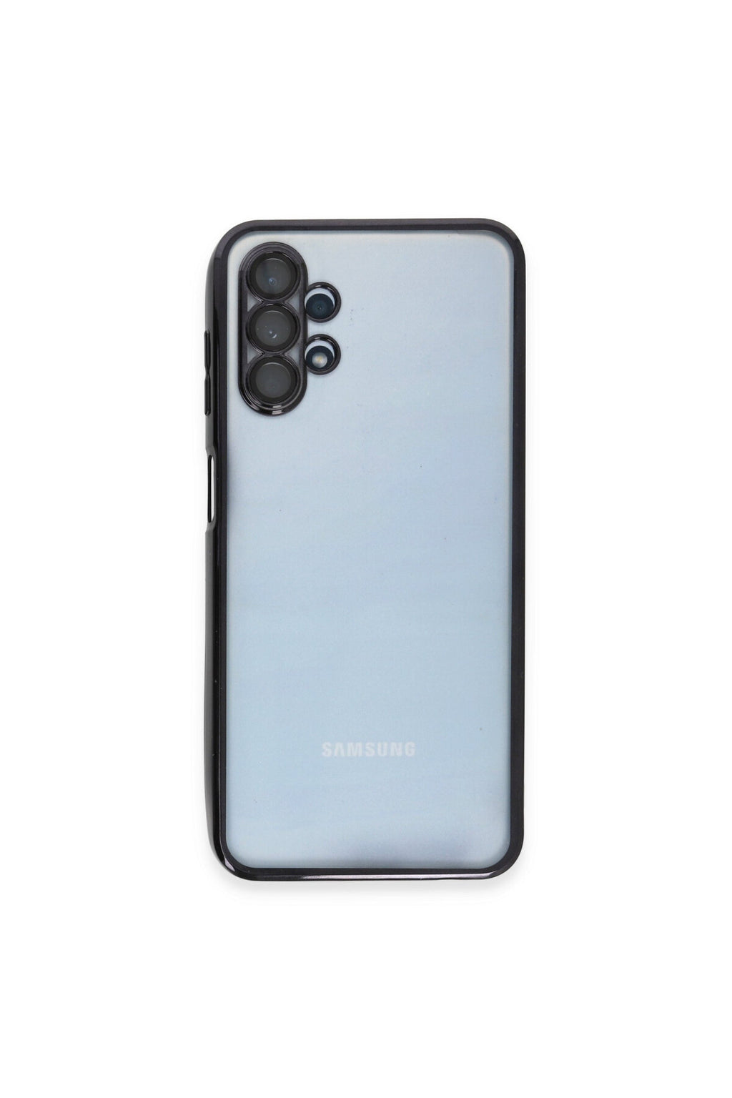 Samsung Galaxy A13 4G Uyumlu Kılıf Lensli Silikon - Siyah
