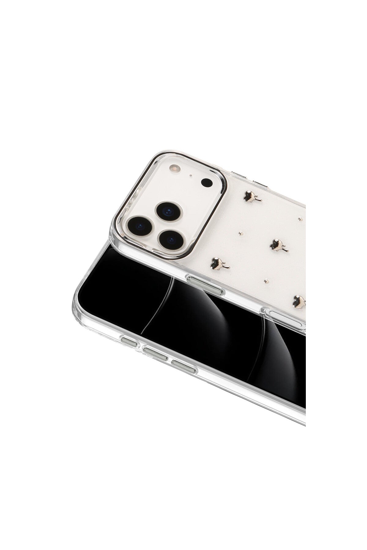 Apple iPhone 17 Pro Uyumlu Fiyonk Desenli Kapak - Desen 1