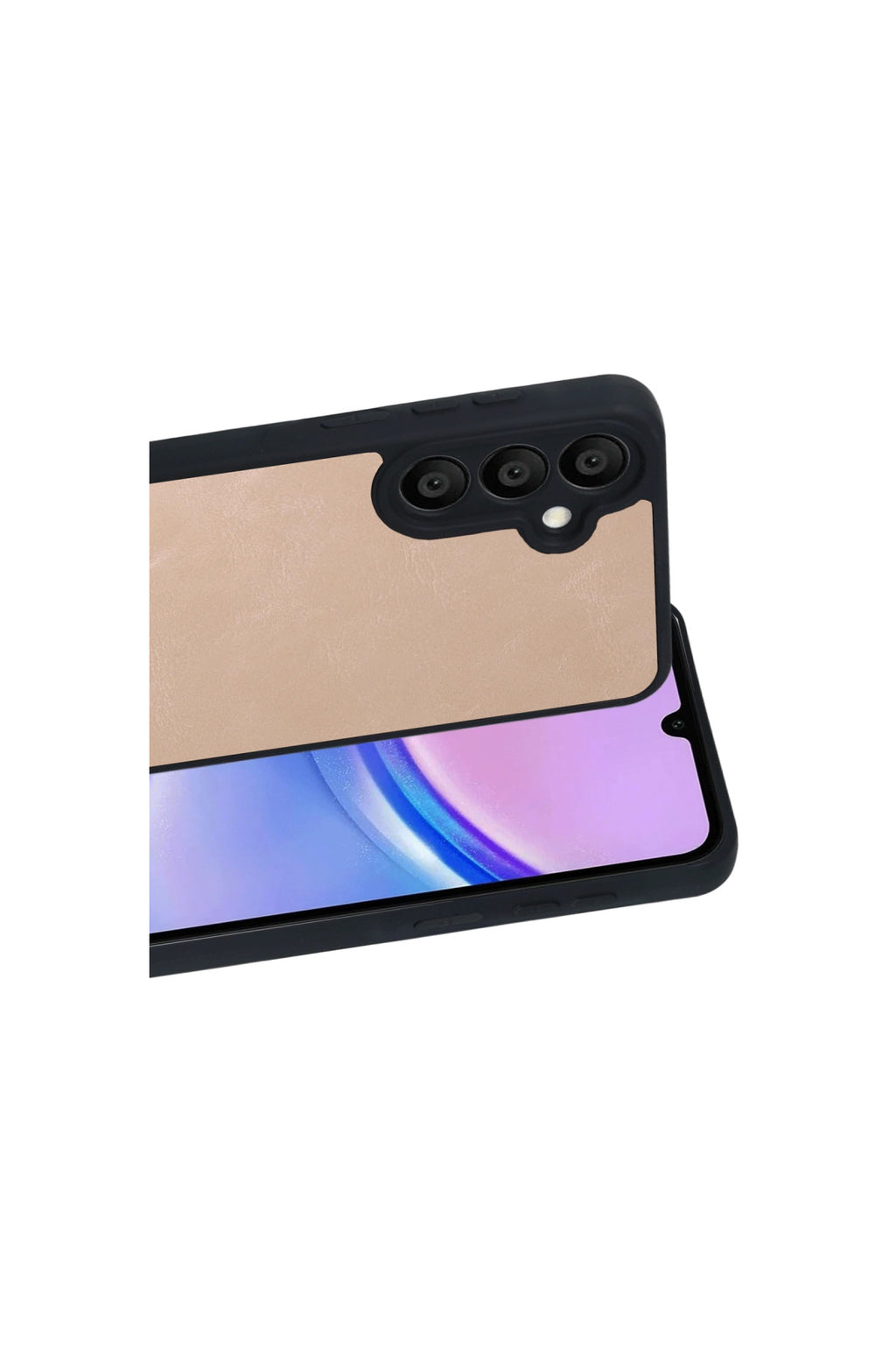 Samsung Galaxy A37 5G Uyumlu Aras Deri Kapak - Pudra