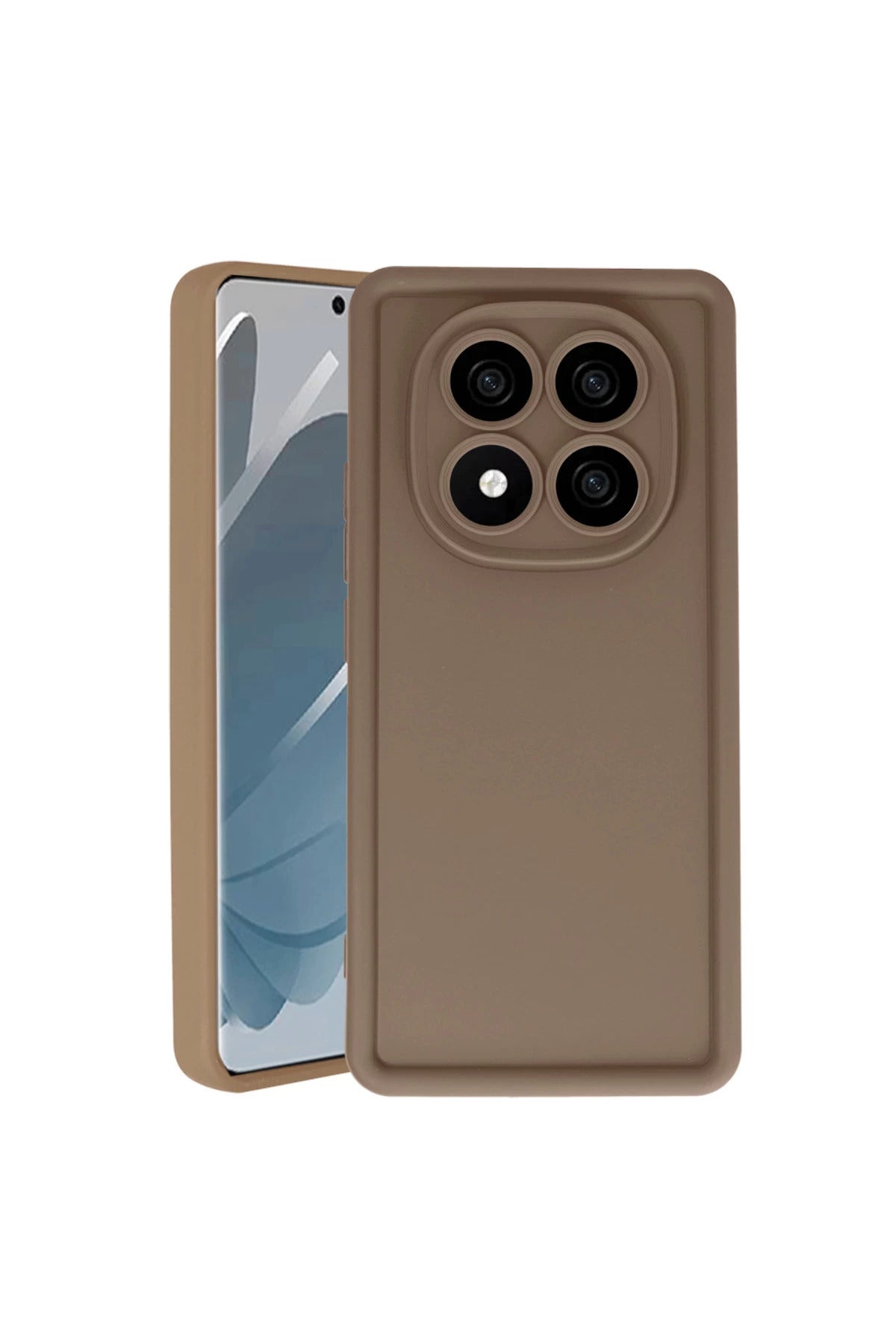 Xiaomi Redmi Note 14 Pro 4G Uyumlu Kılıf Viera Silikon - Kahverengi