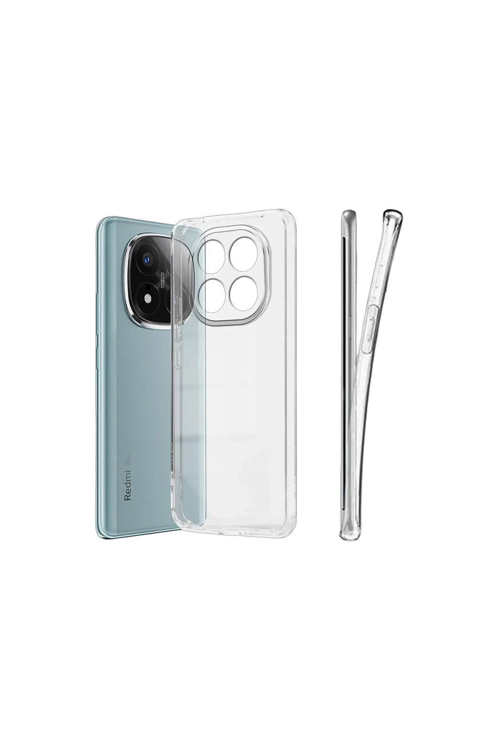 Xiaomi Redmi Note 15 4G Uyumlu Lüx Şeffaf Silikon - Şeffaf
