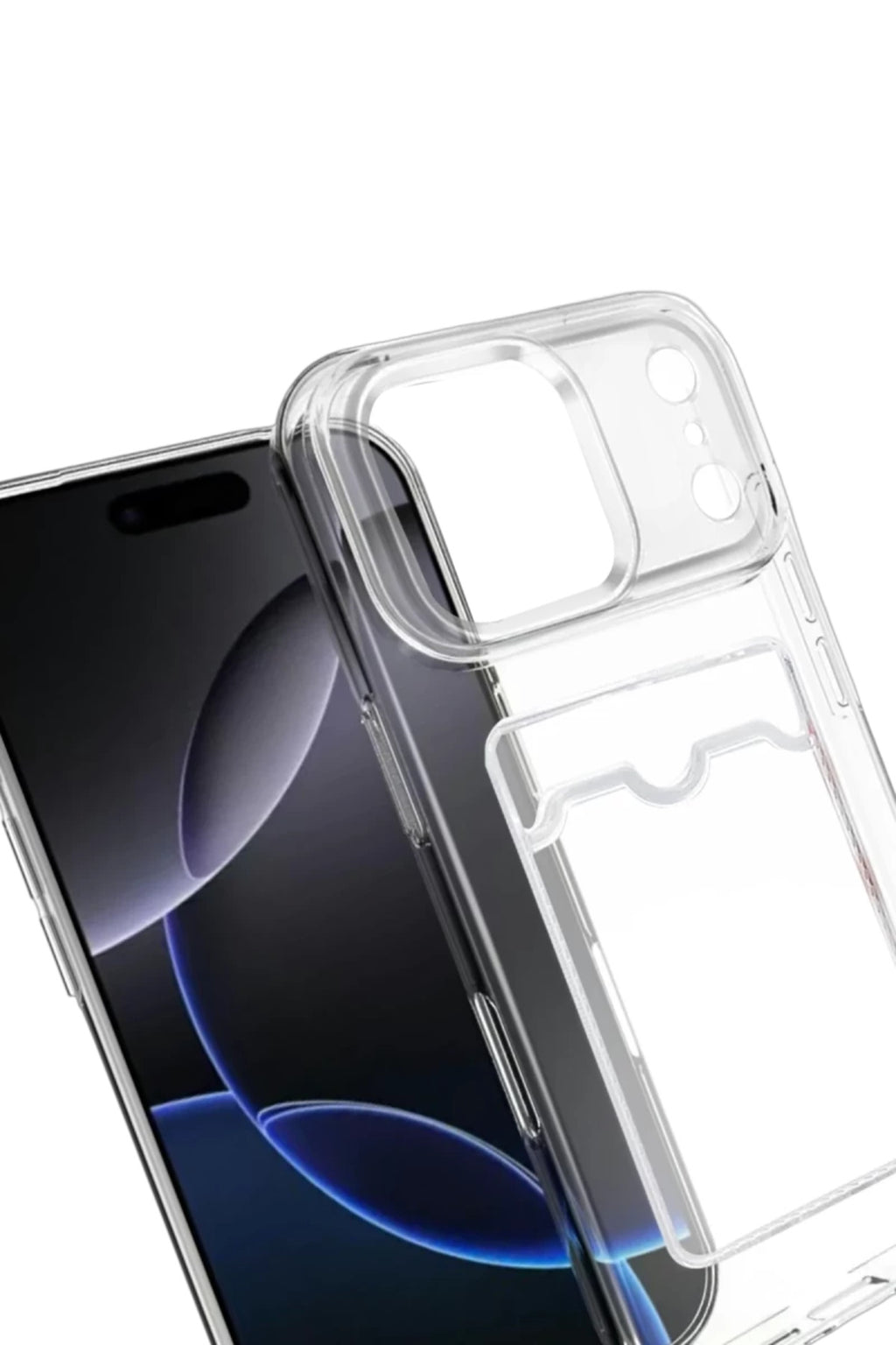 Apple iPhone 17 Pro Max Uyumlu Kart Şeffaf Silikon - Şeffaf