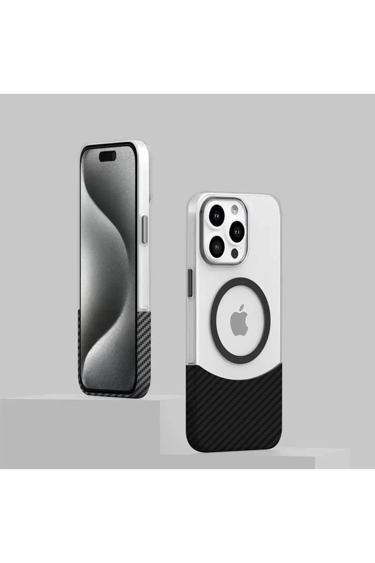 Joko Apple iPhone 16 Uyumlu Carbon Puzzle Magsafe Kapak - Yeşil