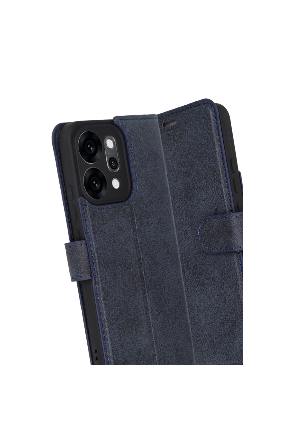 Oppo Reno 14 Uyumlu Trend S Plus Kapaklı Kılıf - Lacivert
