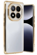 Xiaomi Redmi Note 14 Pro 5G Uyumlu Kılıf Lensli Silikon - Gold