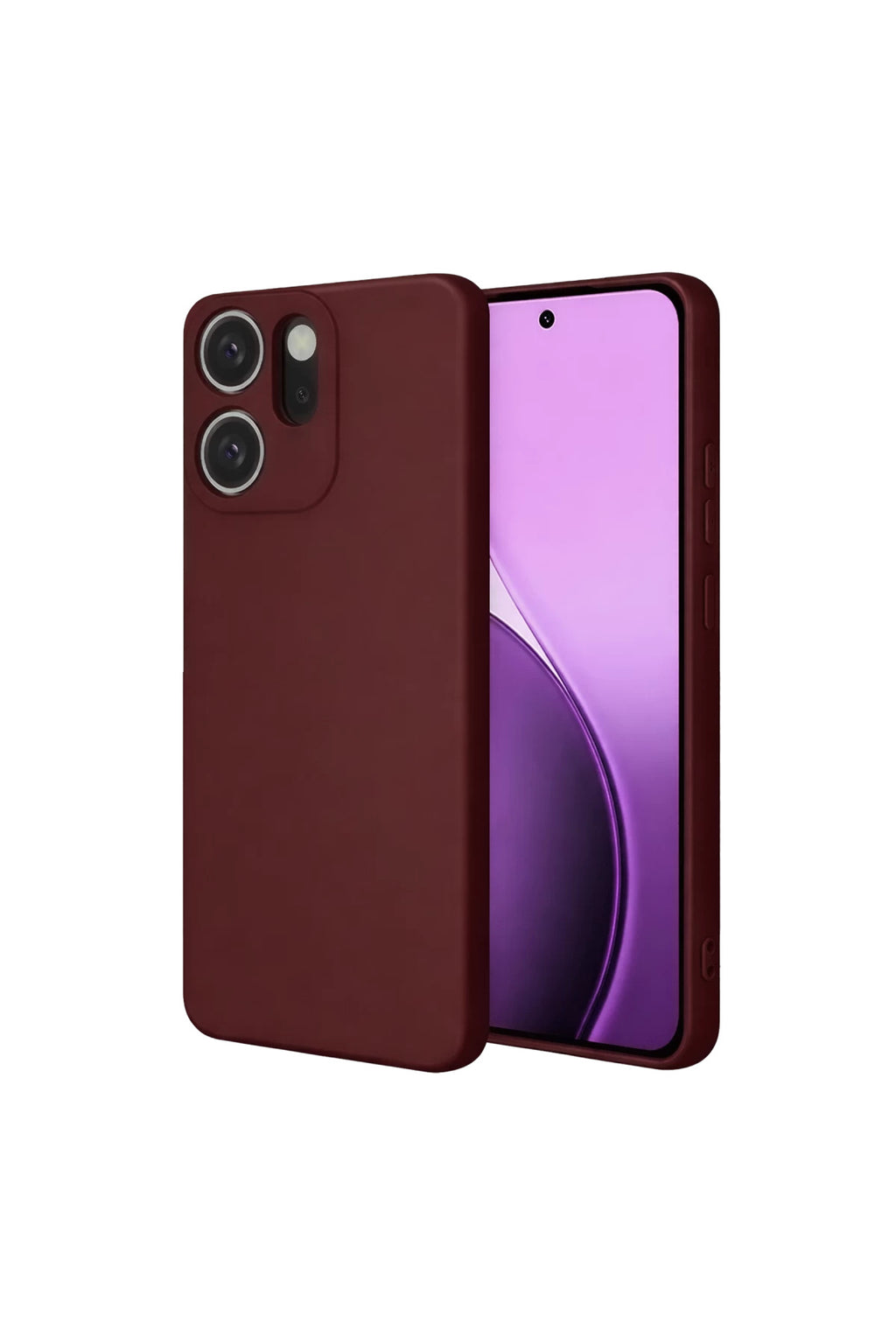 Oppo Reno 14F Uyumlu First Silikon - Bordo