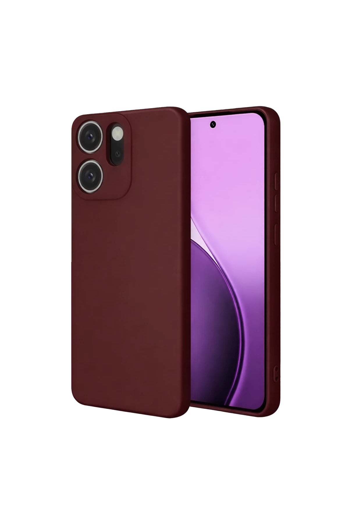 Oppo Reno 14F Uyumlu First Silikon - Bordo