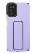 Samsung Galaxy A03S Uyumlu Kılıf Mega Standlı Silikon - Lila