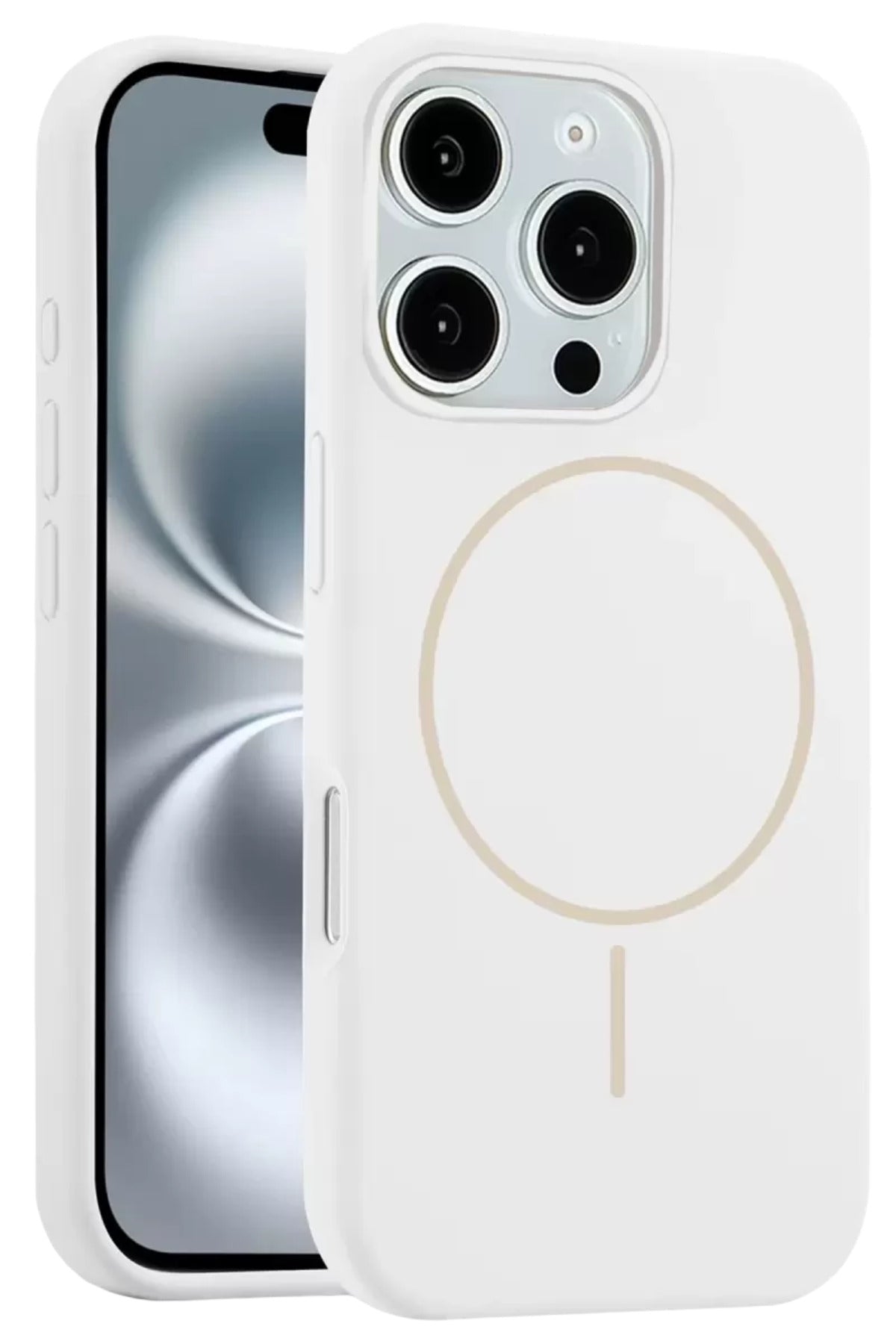 Joko Apple iPhone 16 Pro Max Uyumlu Kılıf Jully Magsafe Kapak - Beyaz