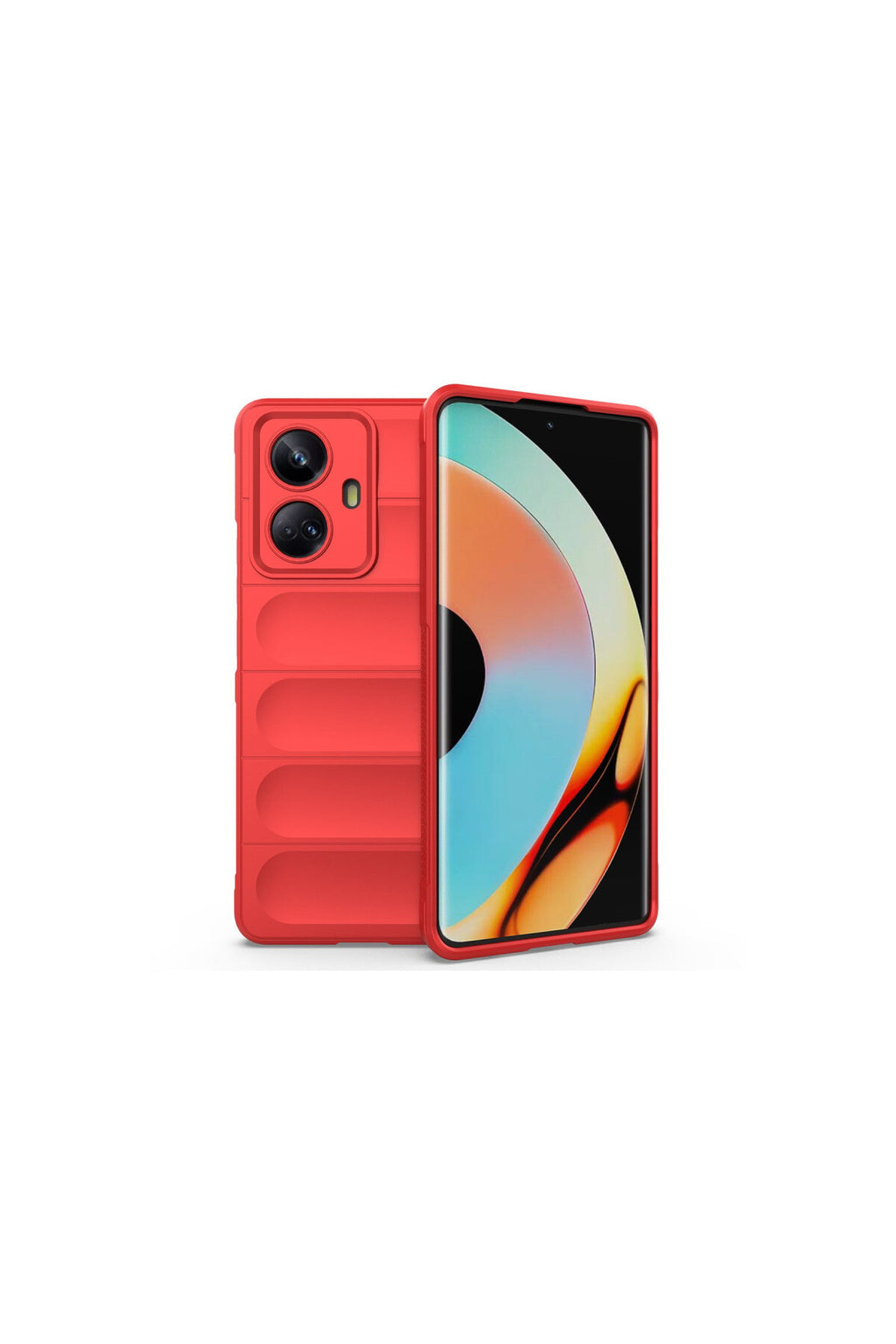 Realme 10 Pro 5G Uyumlu Kılıf Optimum Silikon - Kırmızı