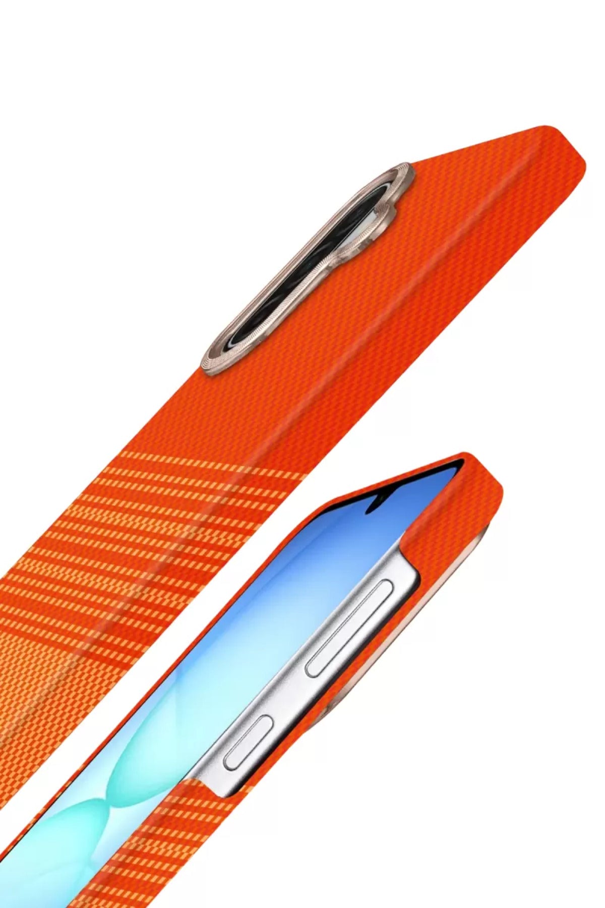 Samsung Galaxy A57 5G Uyumlu Vega Magsafe Kapak - Turuncu