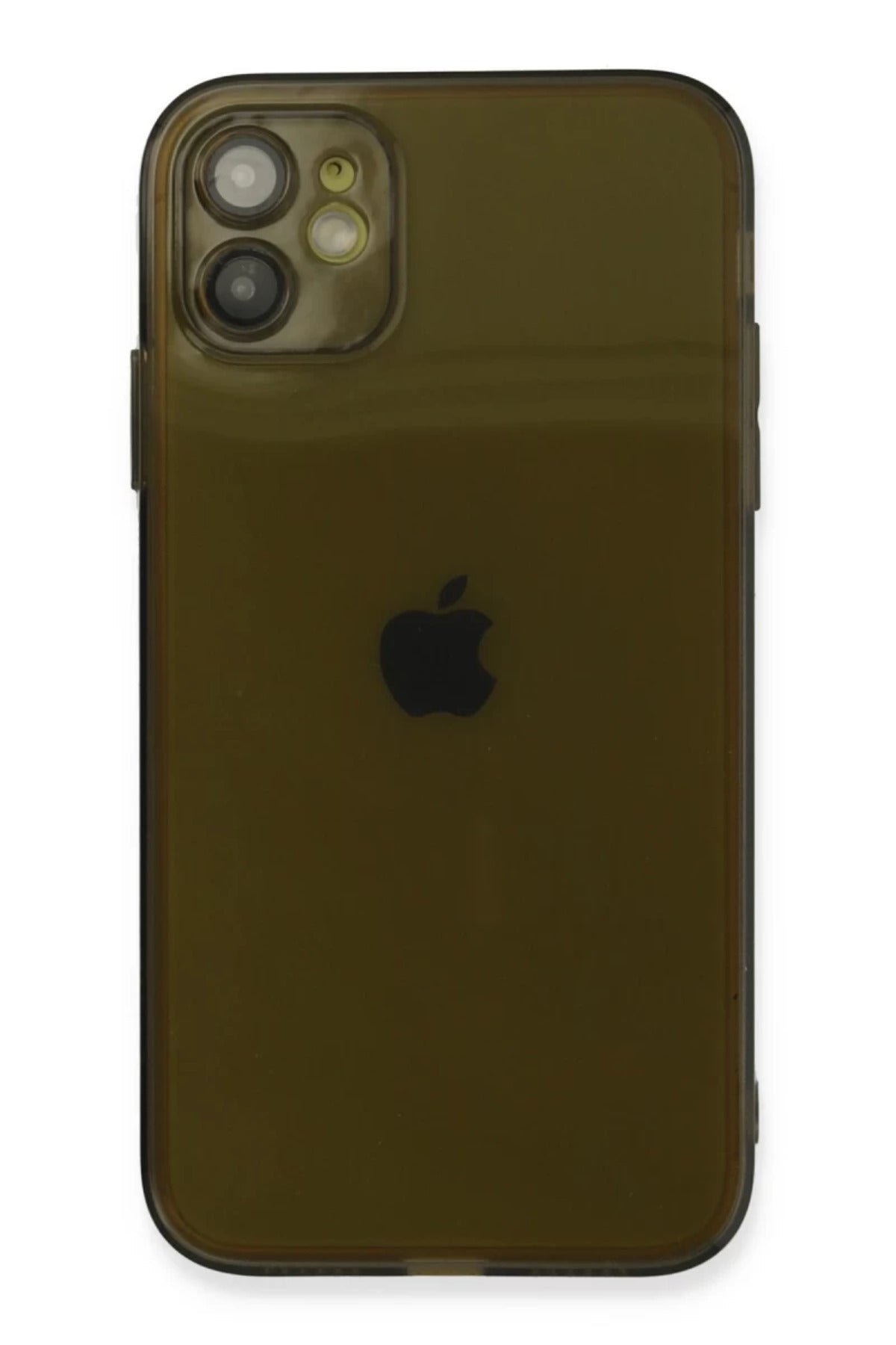 Apple iPhone 12 Uyumlu Kılıf Fly Lens Silikon - Siyah