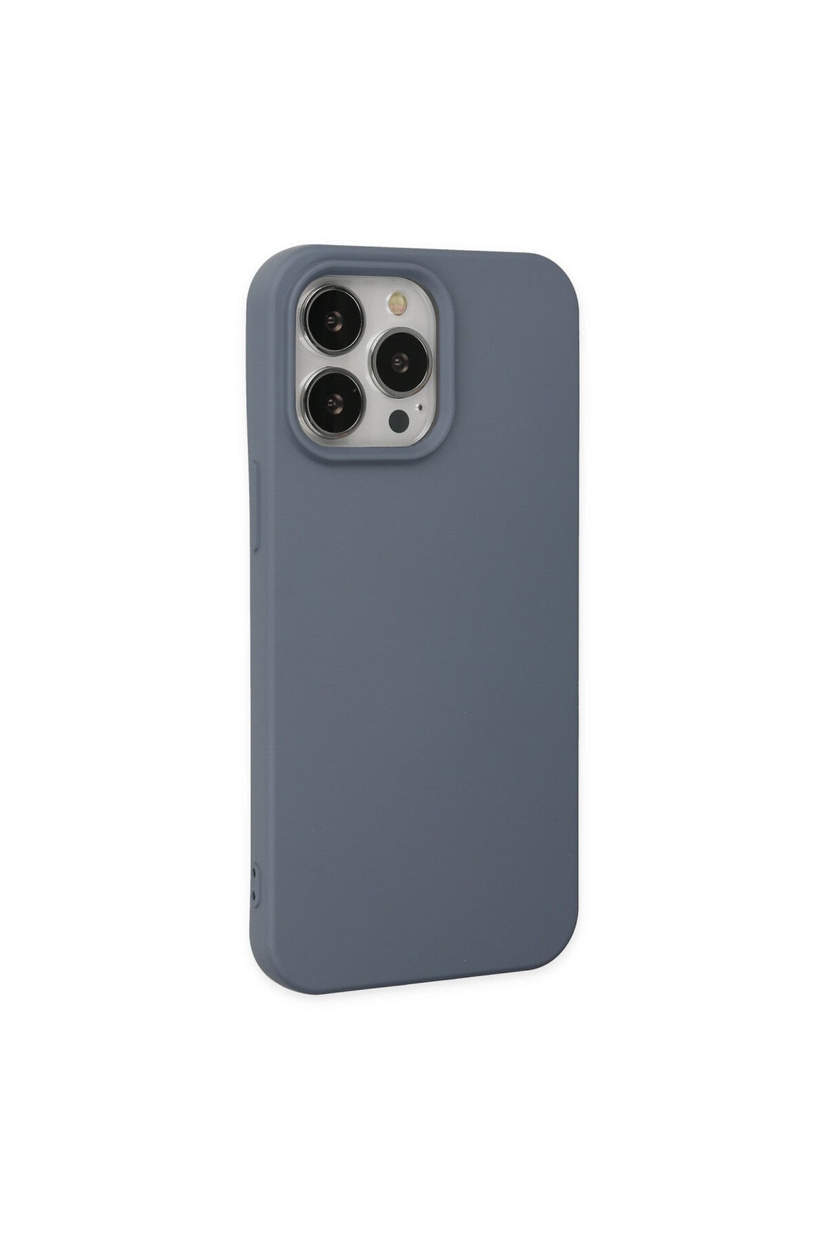 Apple iPhone 15 Pro Max Uyumlu Kılıf Nano içi Kadife Silikon - Gri